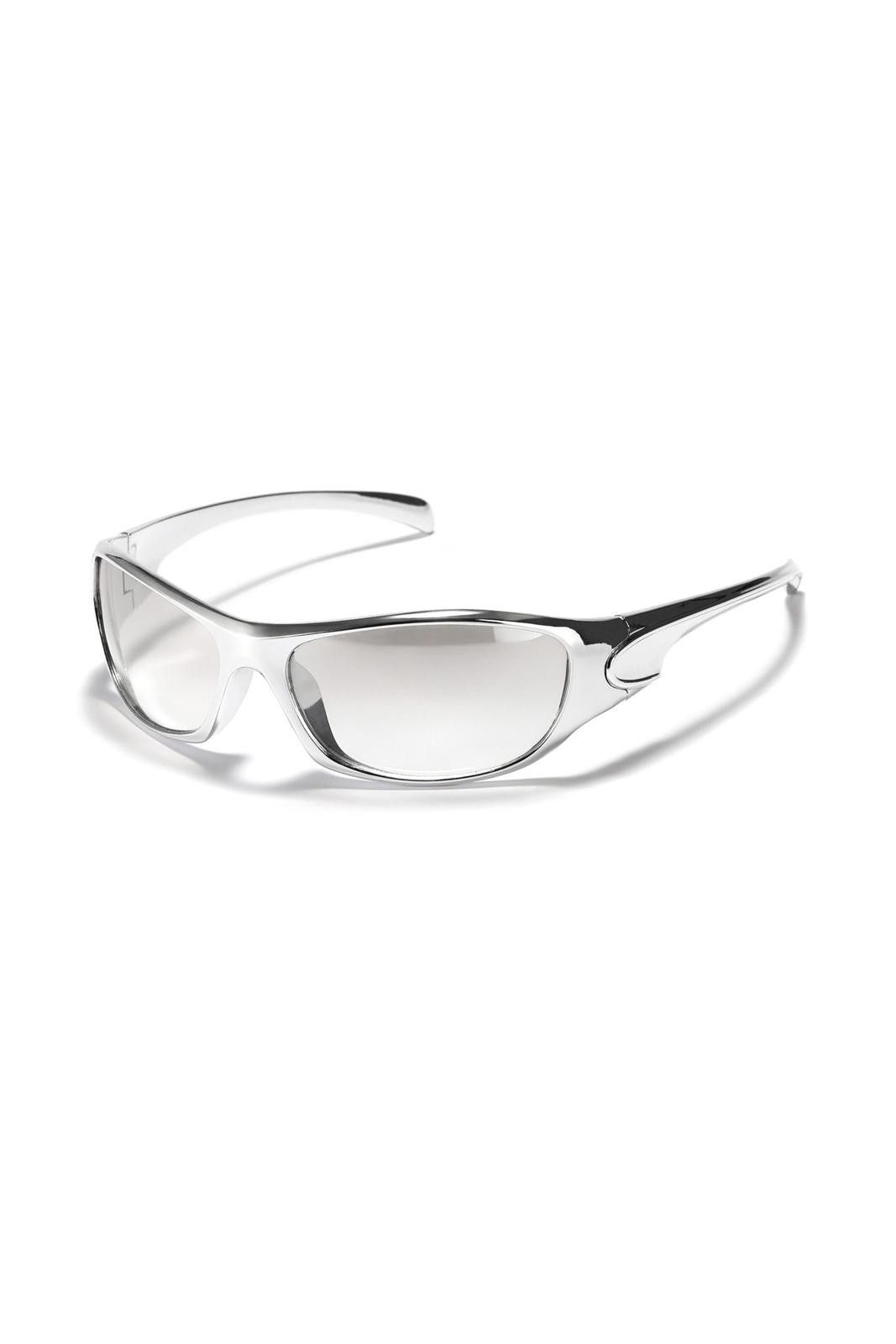 Japanese Brand Y2k Vtg Avant Garde Futuristic Sunglasses Silver OS Unisex Size ONE SIZE - 5 Thumbnail