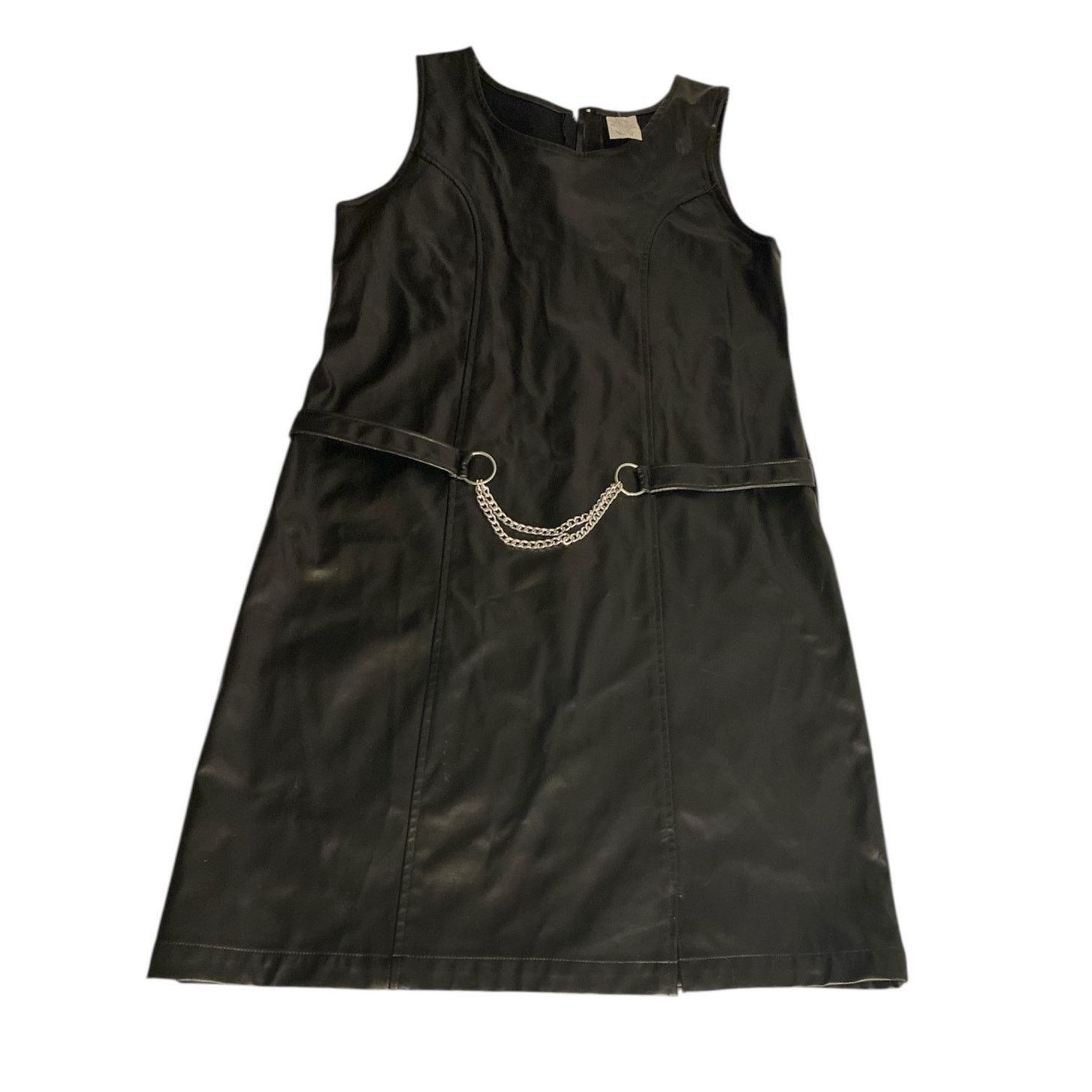 Other Y2K Faux Leather Chain Detail Mini Dress Black Size 16 Size XXL / US 16-18 / IT 52-54 - 2 Thumbnail