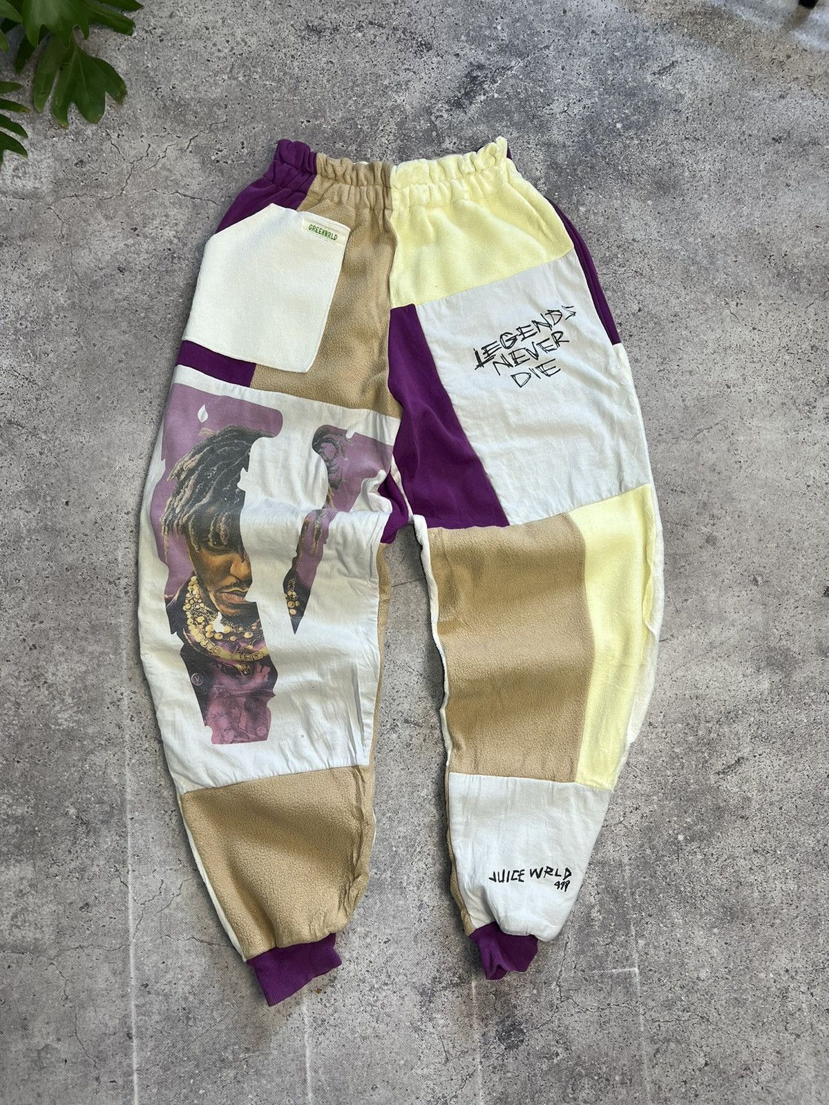 Jucie Wrld x Vlone Hand Made Baggy Sweat Joggers Pants