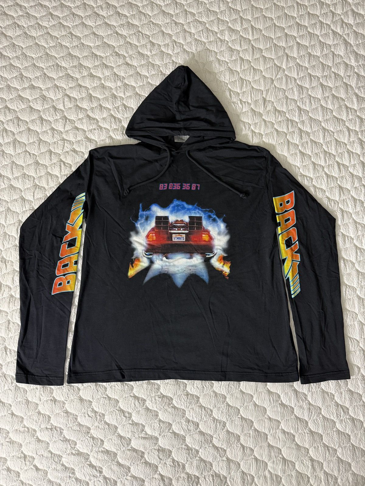 VTMNTS × Vetements VTMNTS Back to The Future Graphic Print Hoodie