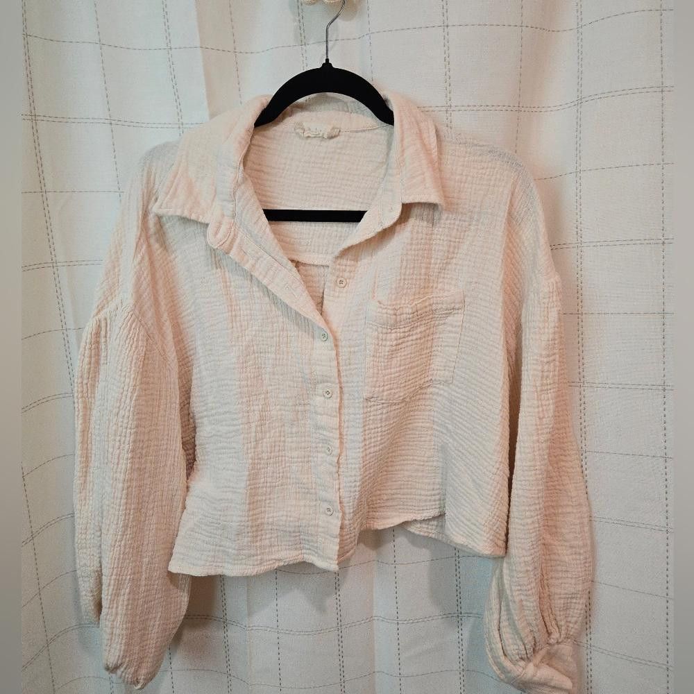 Other Altard State Crepe Cropped Button Down Size M / US 6-8 / IT 42-44 - 1 Thumbnail