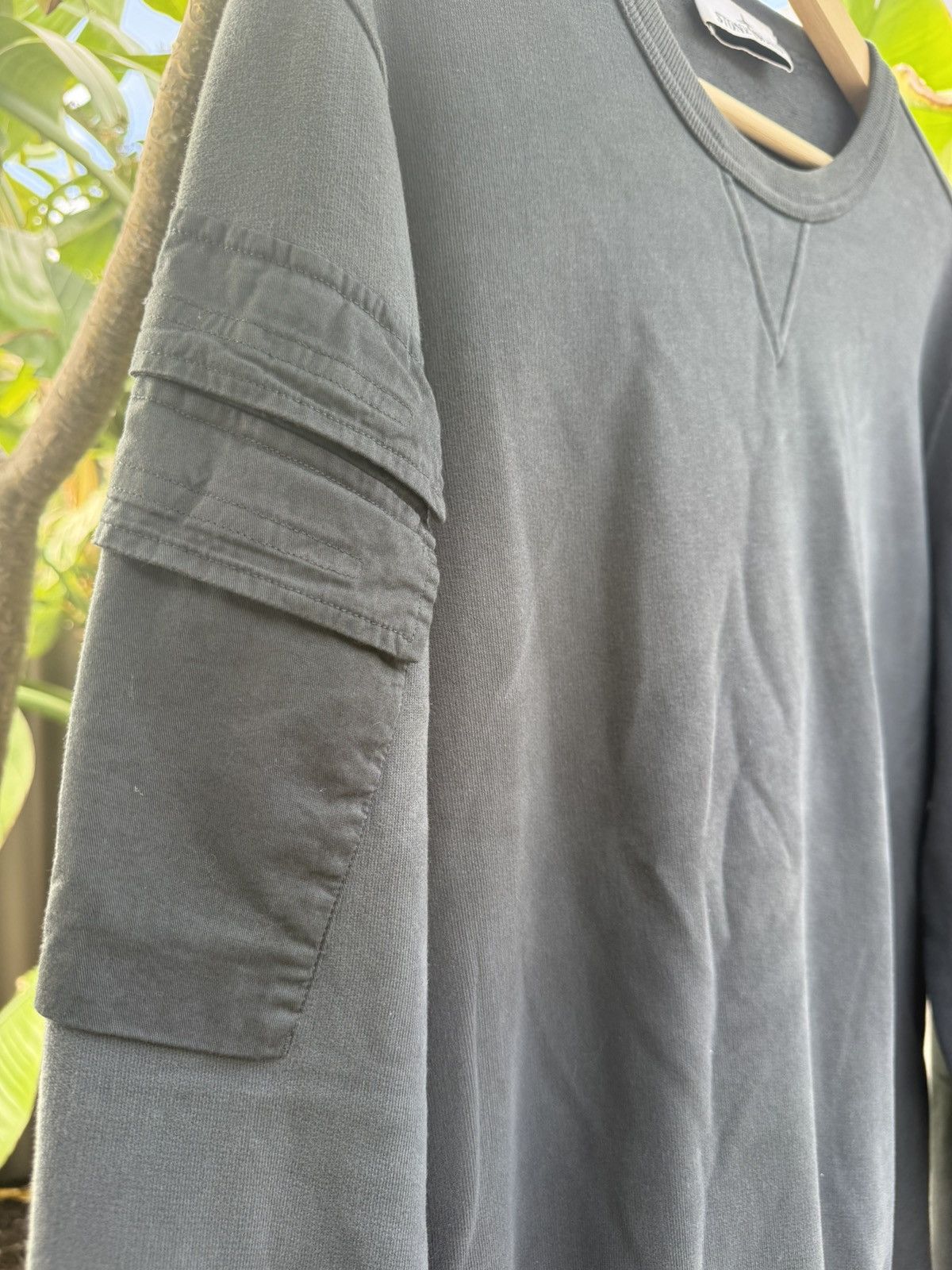 Stone Island 2023 Stone Island crewneck sweatshirt with arm panel/cargo Size US M / EU 48-50 / 2 - 9 Thumbnail