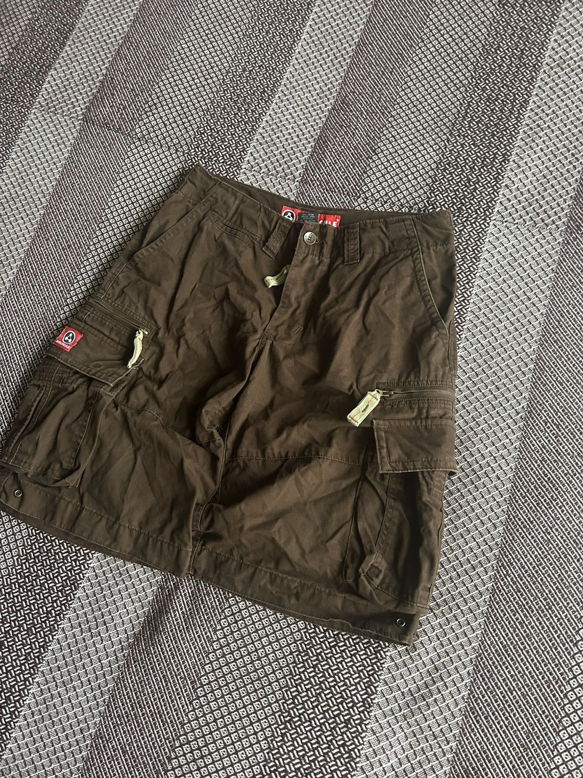 Vintage Vintage Molecule Cargo Shorts Y2K Japanese Style Size M-L Size US 34 / EU 50 - 2 Thumbnail