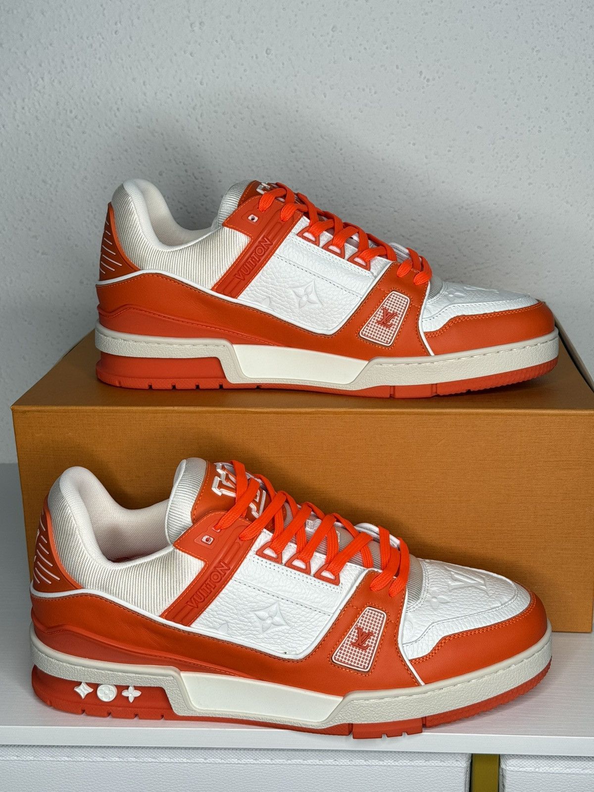 Louis Vuitton Louis Vuitton LV Trainer Orange Size US 9.5 / EU 42-43 - 7 Thumbnail