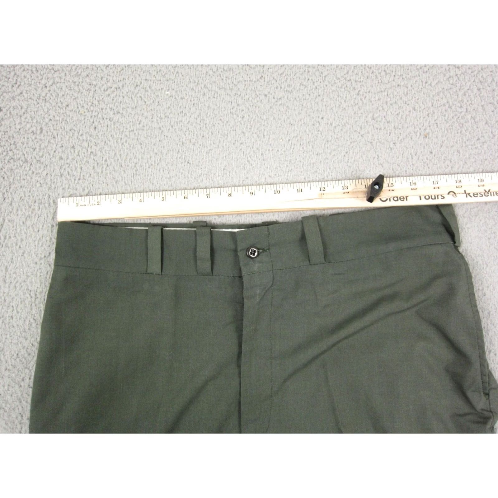 JCPenney Vintage JCPenney Big Mac Pants Mens 35L Wash & Wear Workwear Calico 60s 70s Talon Size US 35 - 7 Thumbnail