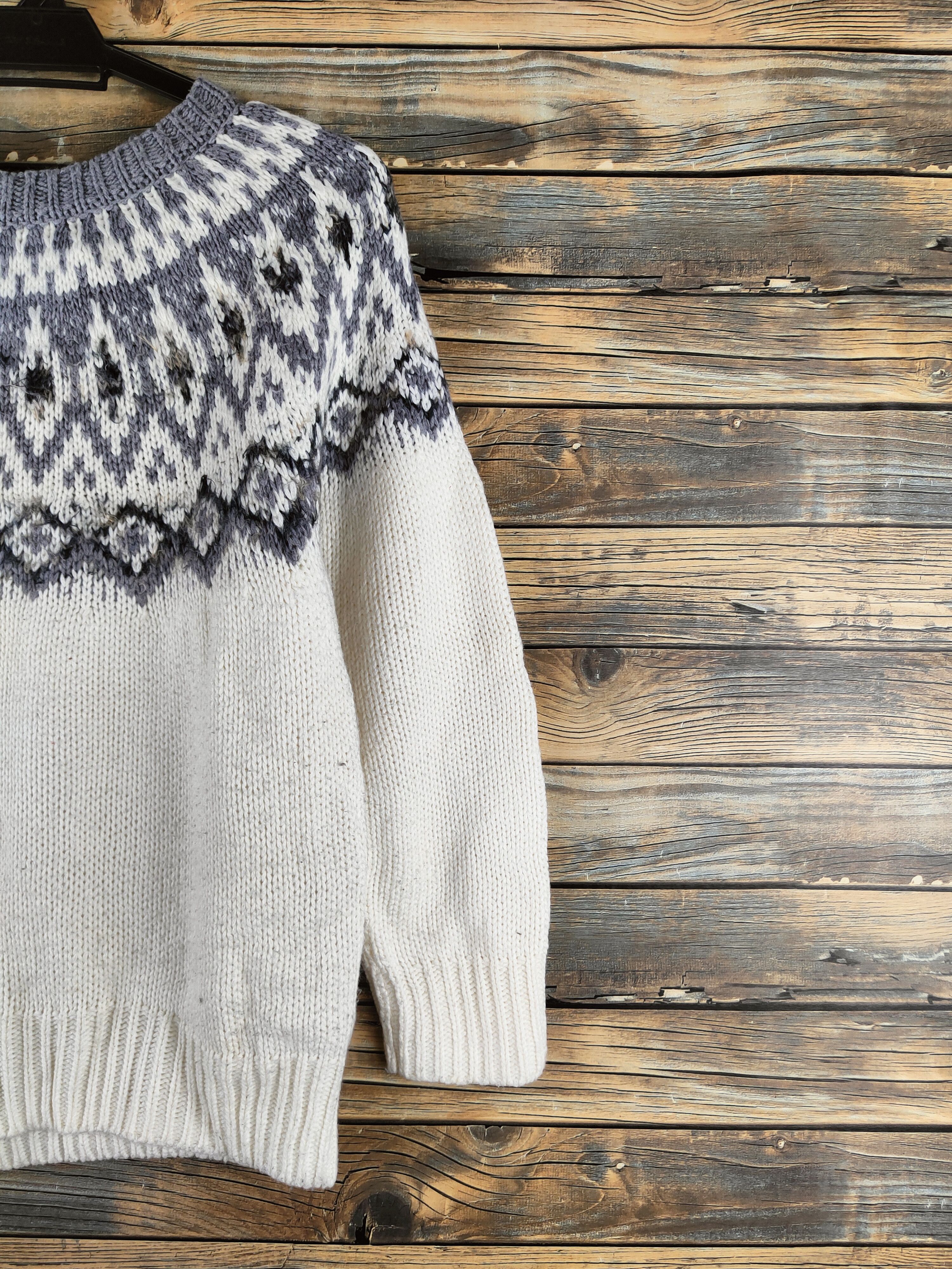 Japanese Brand DL Studio Clip Cream Gray Knitwear Sweatshirts #46-425 Size M / US 6-8 / IT 42-44 - 5 Thumbnail