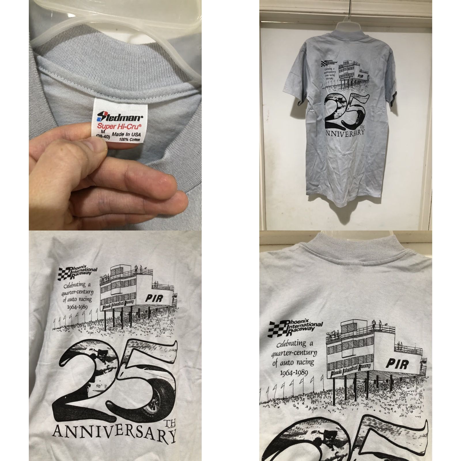 Vintage VINTAGE 1989 12th Copper World Classic PIR Skoal Bandit T Shirt M Racing Cars Shirts Cars Mens Grau? Size US M / EU 48-50 / 2 - 8 Thumbnail