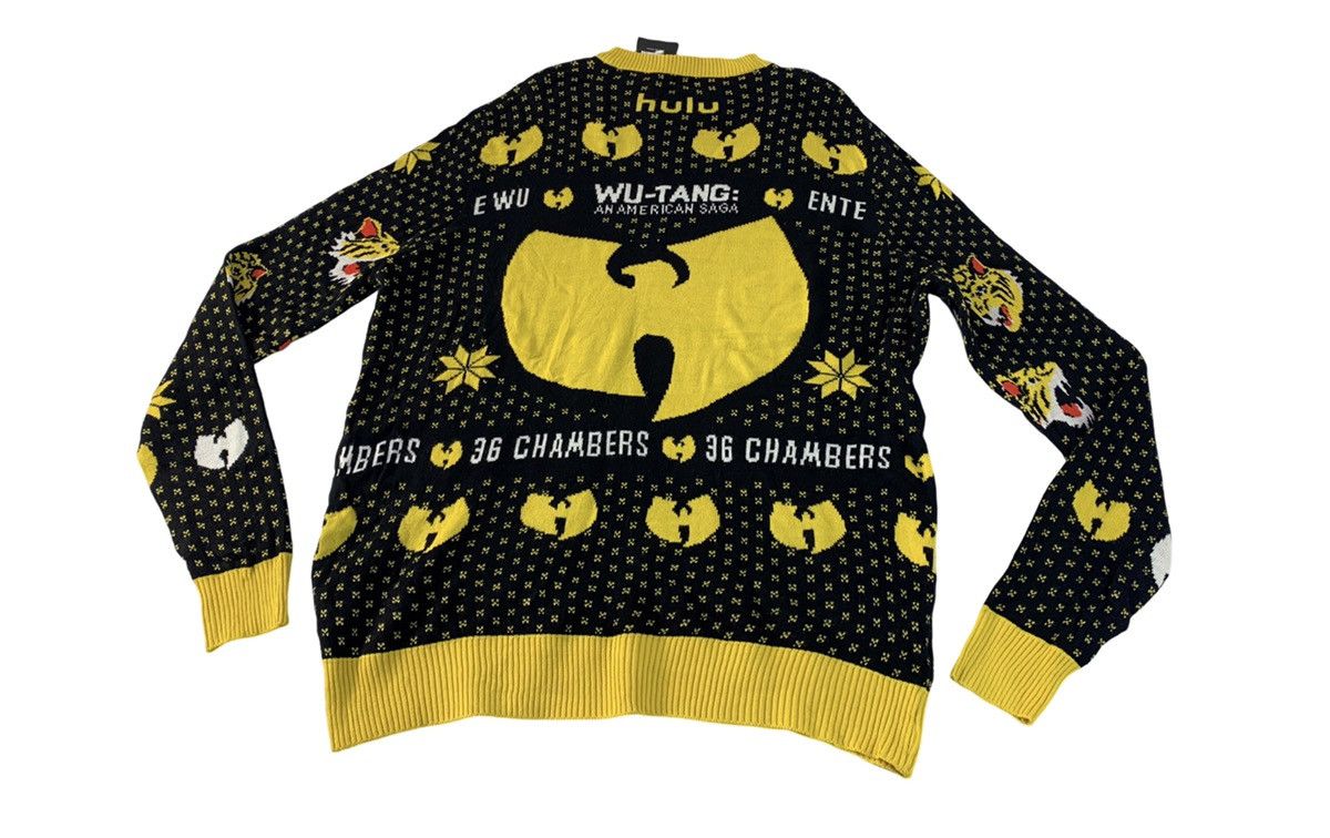 Hypebeast Hype Wu Tang 36 Chamber Tiger Knit Crewneck Hulu Sweater Size US XXL / EU 58 / 5 - 2 Thumbnail