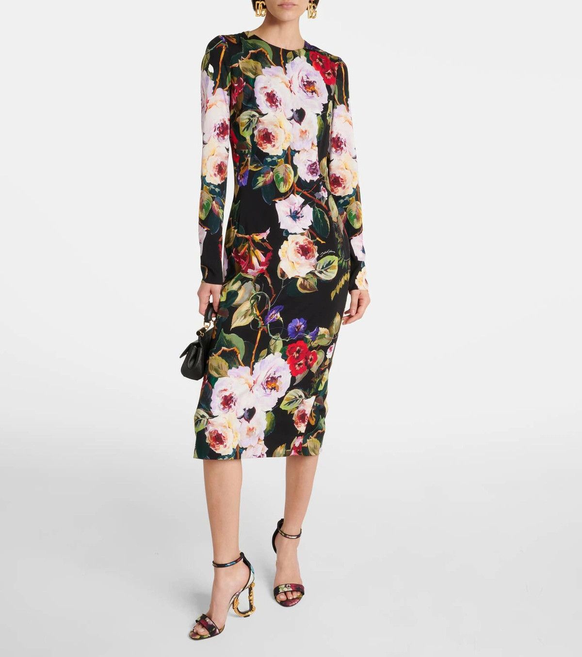 Dolce & Gabbana o1y0825 Midi Dress in Multicolor Size S / US 4 / IT 40 - 2 Thumbnail