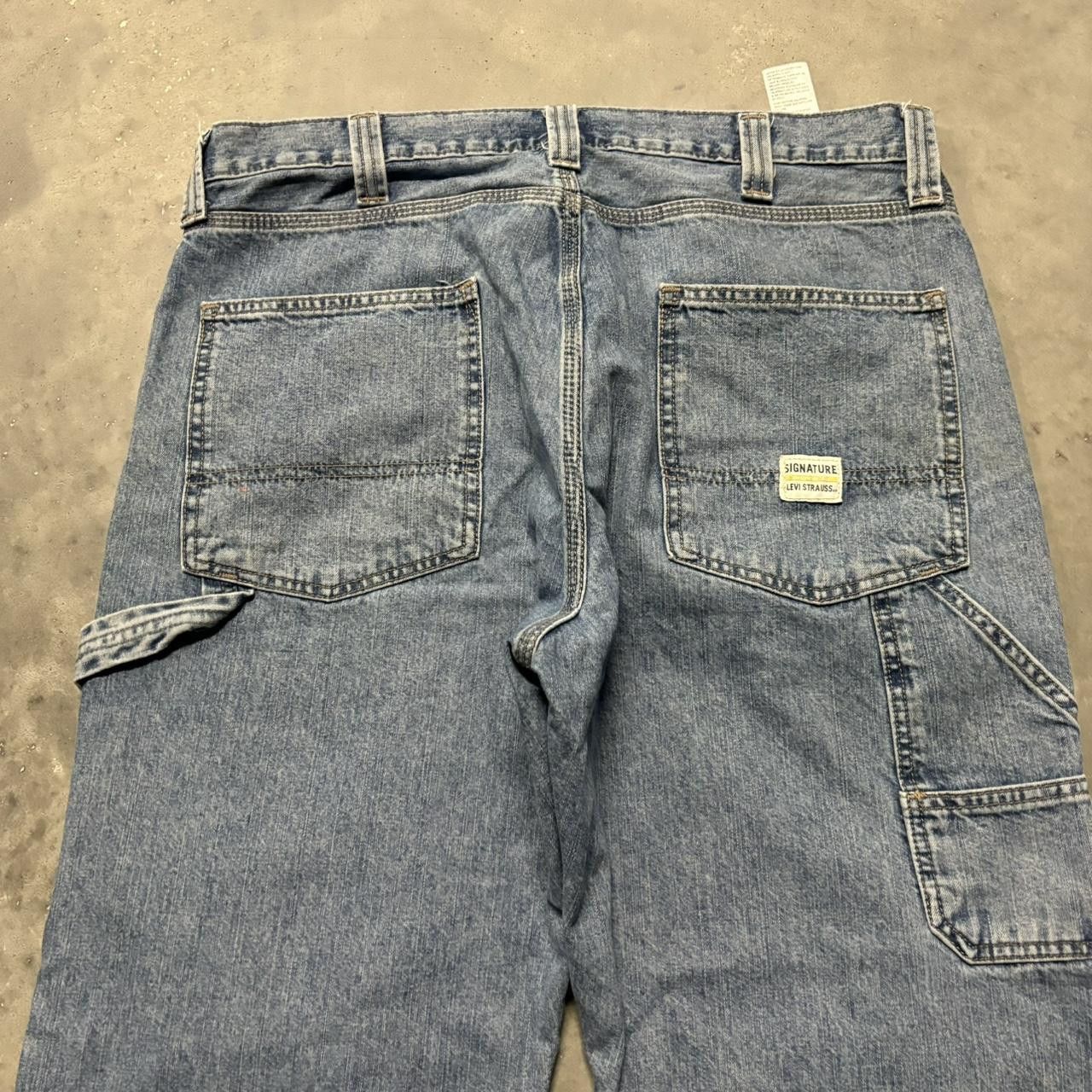 Levi's × Vintage Crazy Vintage Y2K/2000s Baggy Levi’s Light Wash Carpenter Skater Denim Jeans! Size US 36 / EU 52 - 7 Thumbnail