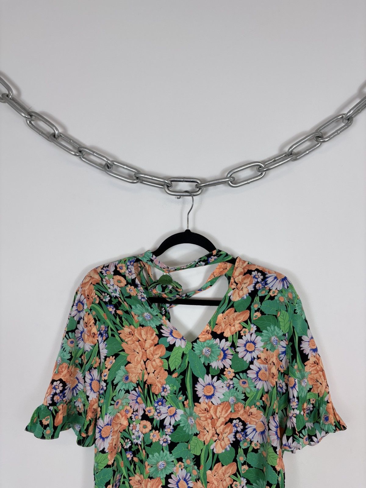 Sandro Sandro NWT Women’s Reda Floral Print Boho Silk Blouse Top Size S / US 4 / IT 40 - 2 Thumbnail