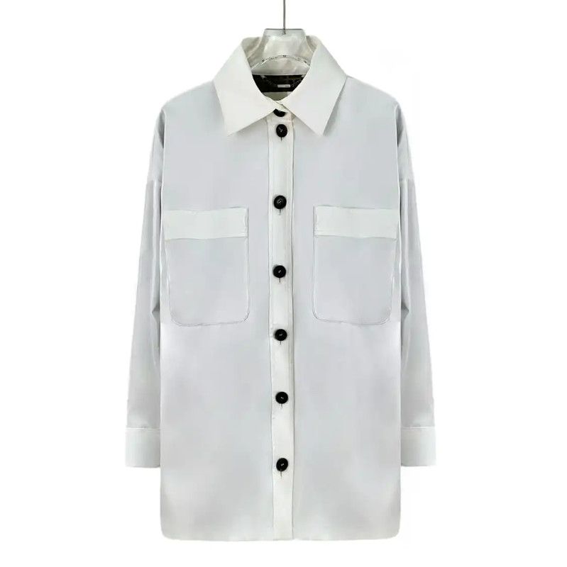 Fendi Fendi White Women's Shirt with Pockets 0089 Size S / US 4 / IT 40 - 1 Thumbnail