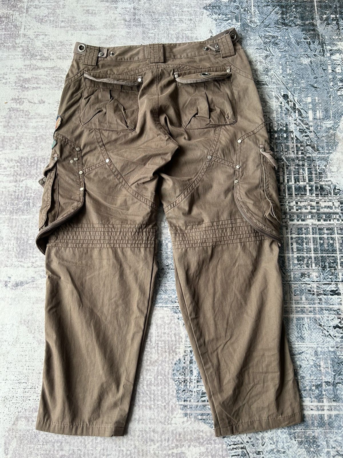 If Six Was Nine Bondage Multipocket Cargo Pants Size US 35 - 11 Thumbnail