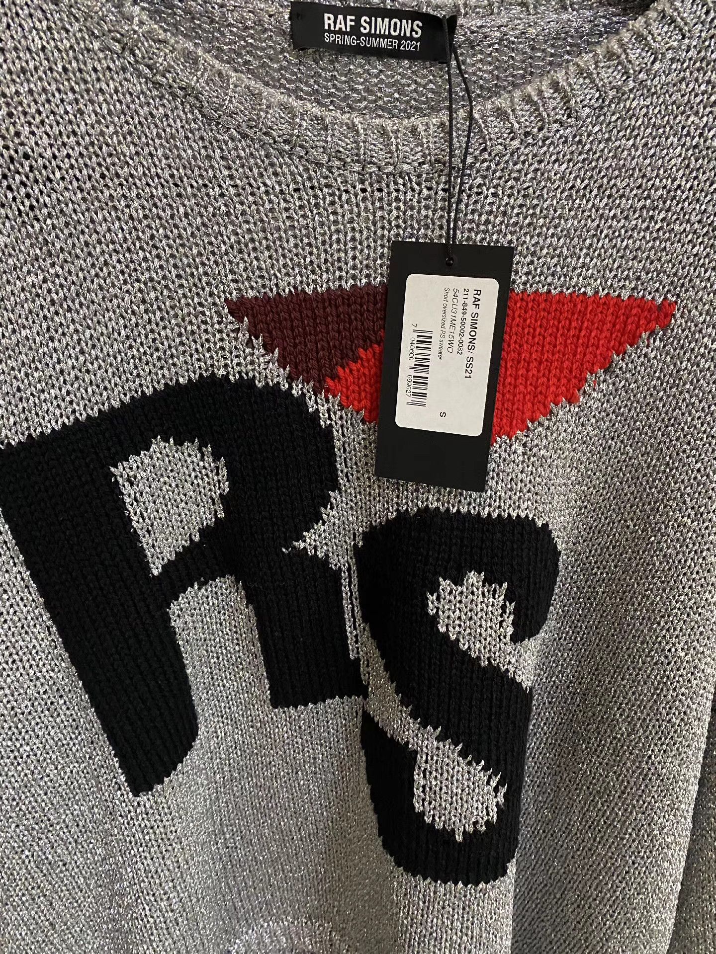 Raf Simons raf simons rs silver glitter sweater Size US S / EU 44-46 / 1 - 3 Thumbnail