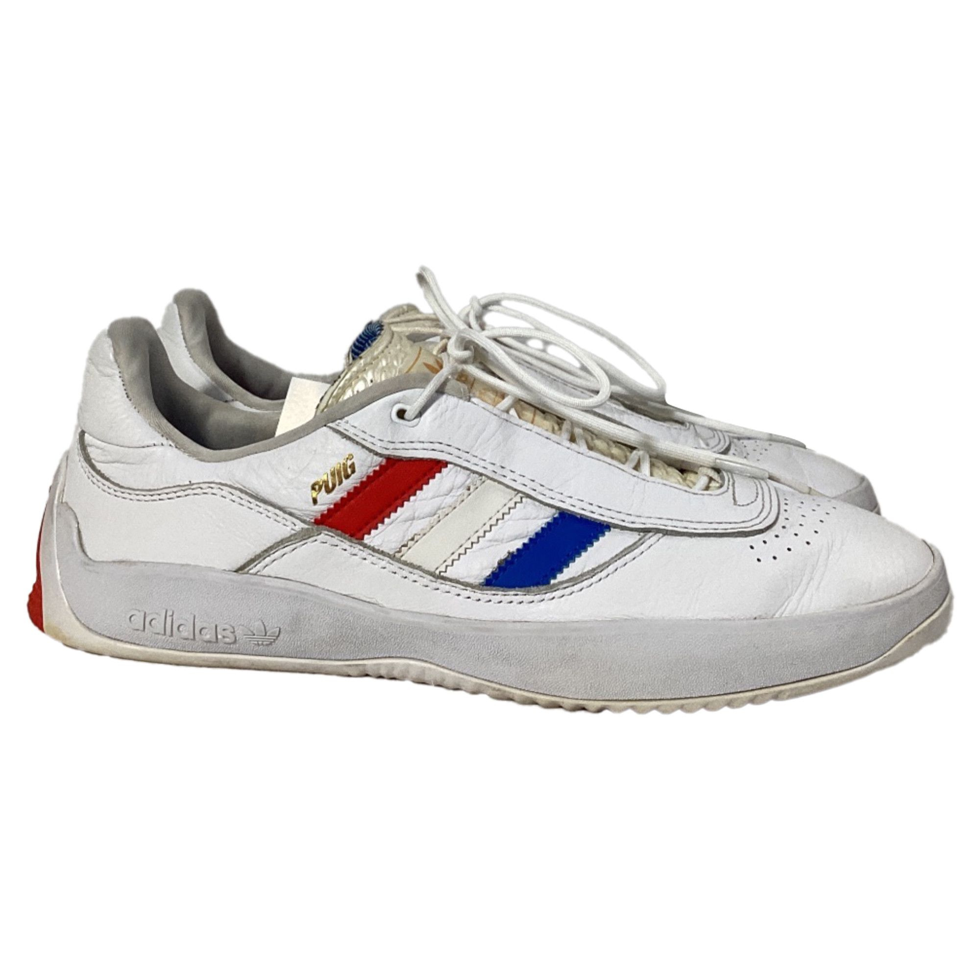 Adidas Adidas Puig Low-Top Sneakers in White Leather Size US 8.5 / EU 41-42 - 1 Thumbnail