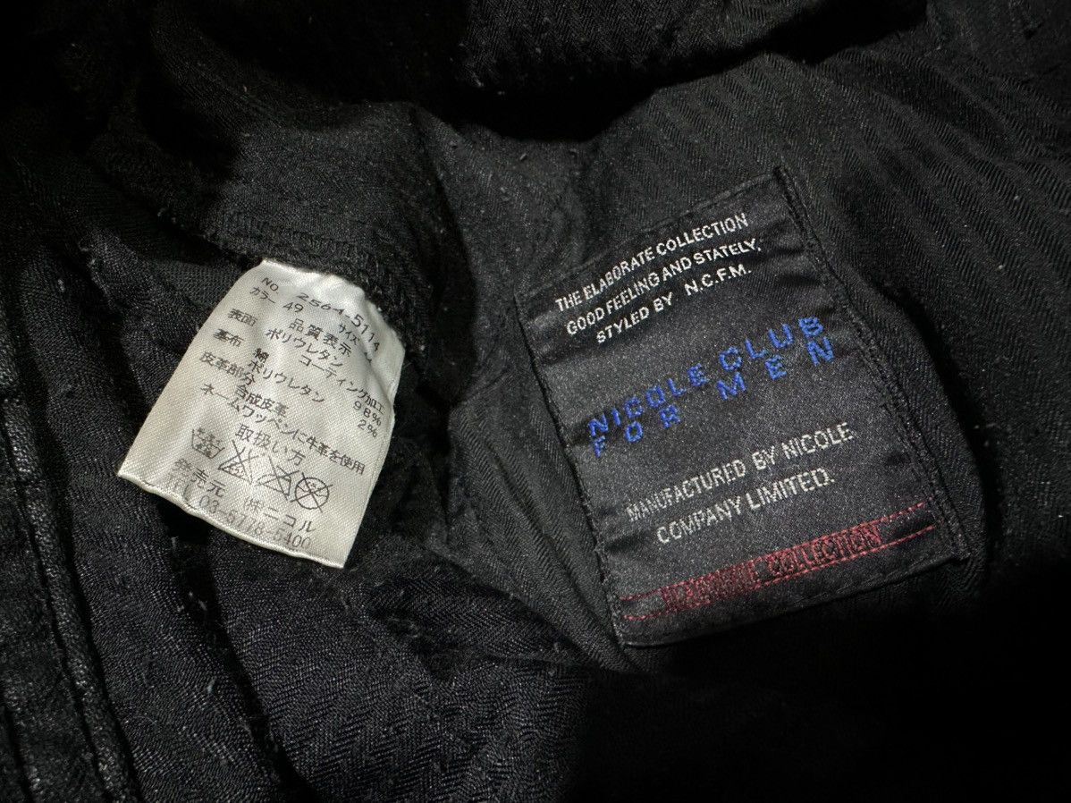 Nicole Club 🔥Y2K Archived Nicole Club For Men Waxed Cargo Pants Goth Size US 30 / EU 46 - 12 Thumbnail