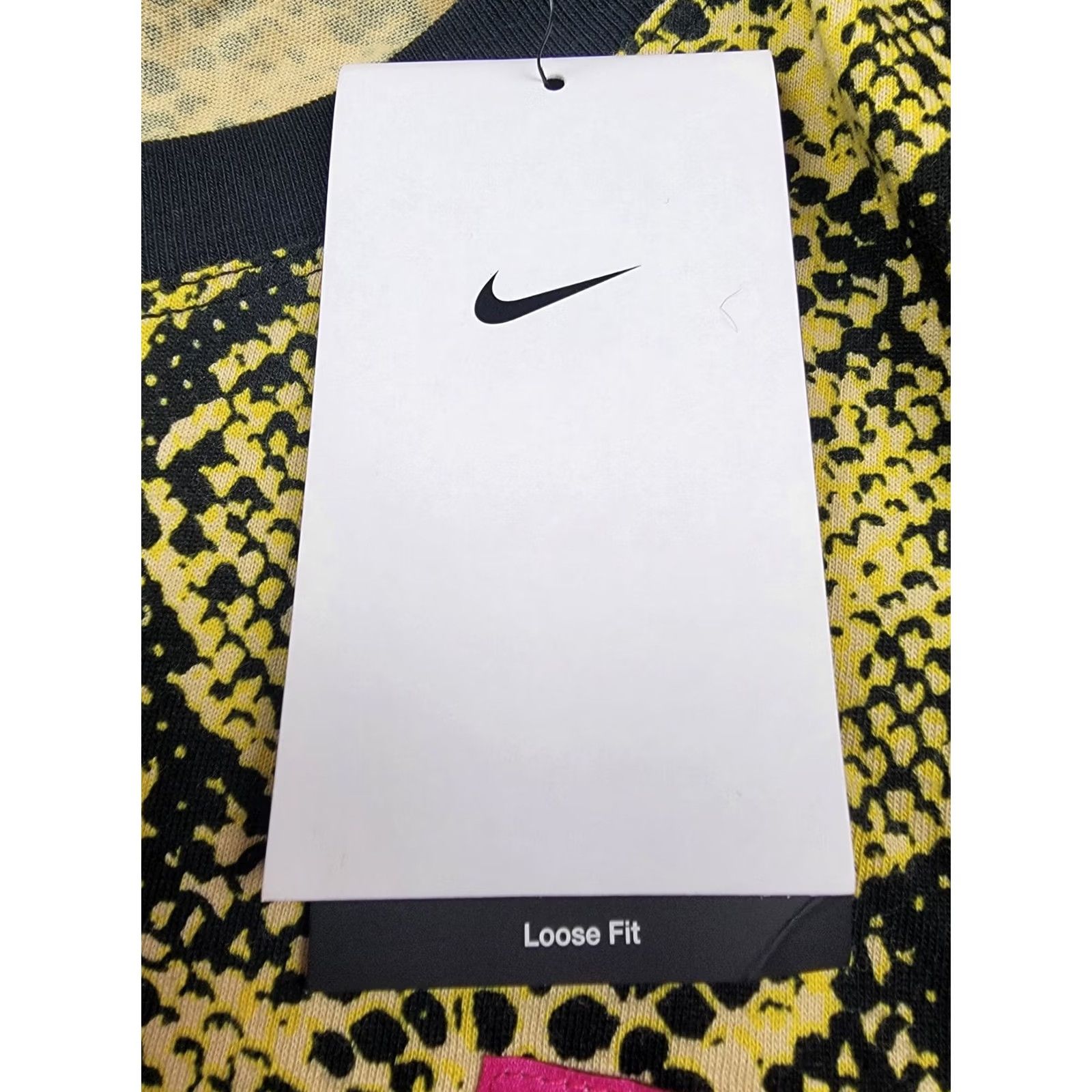 Nike Nike Shirt Womens Large Loose Fit Yellow Black Snake Print Tee Air Fly Logo NWT Size L / US 10 / IT 46 - 6 Thumbnail