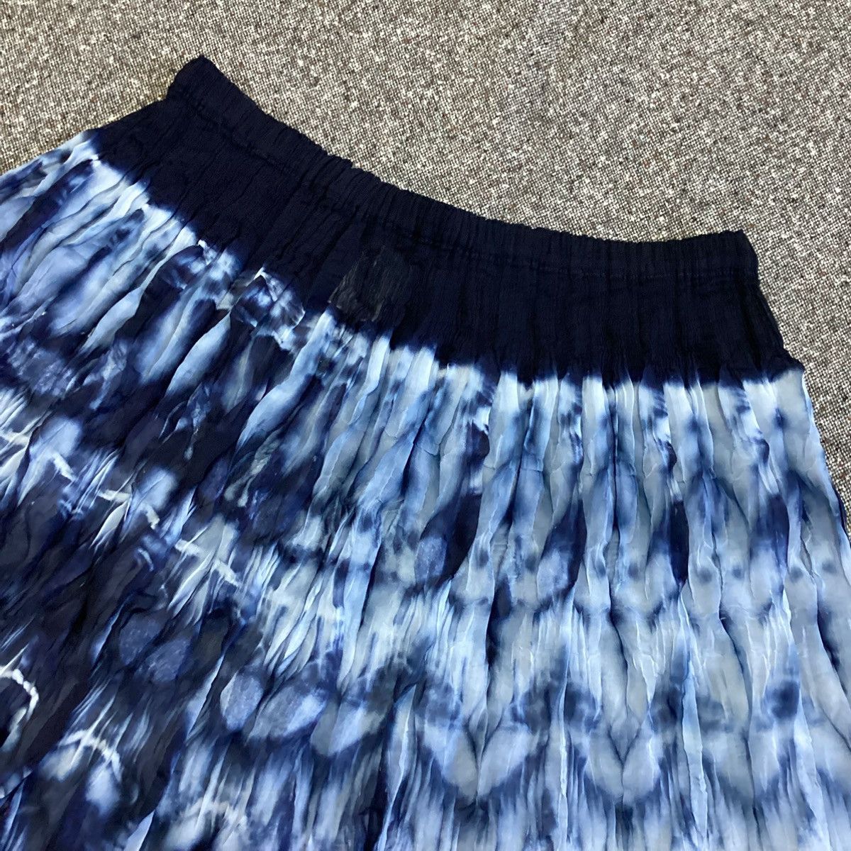 Issey Miyake × Pleats Please Issey Miyake ISSEY MIYAKE me Tie-dye Skirt Blue Navy Size 33" - 6 Thumbnail