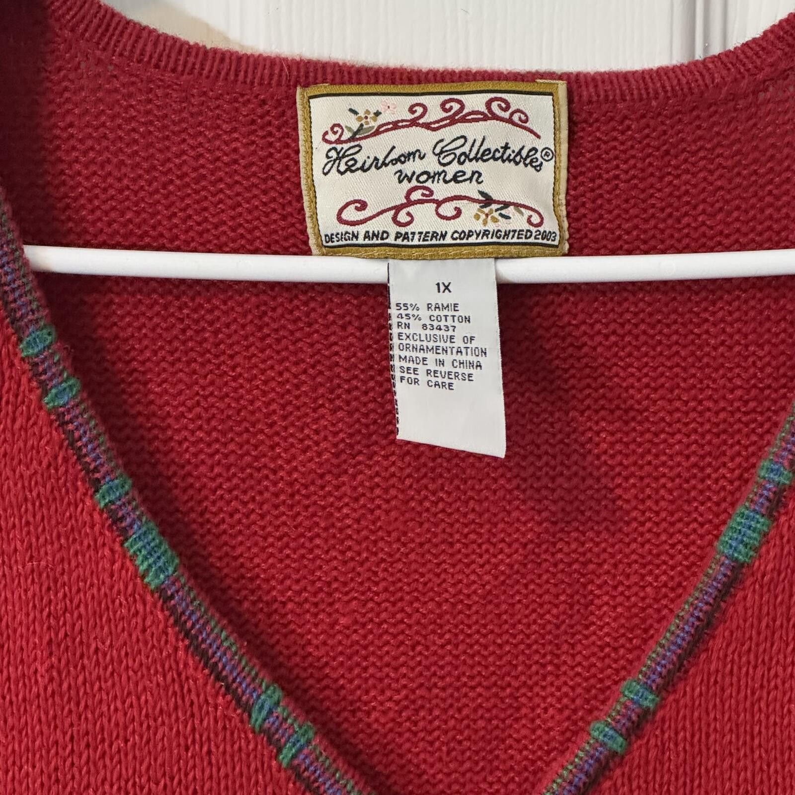 Other Heirloom CollectiblesScottie Dog's Christmas Vest-1x Size XL / US 12-14 / IT 48-50 - 2 Thumbnail
