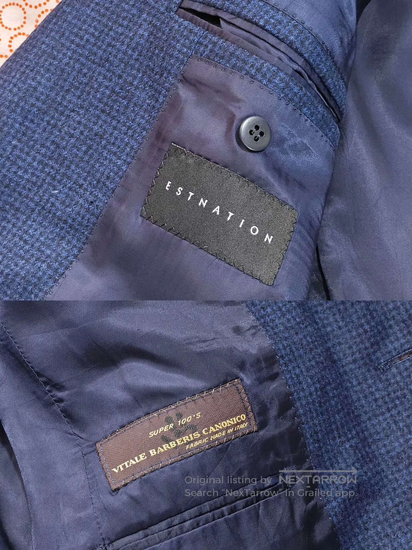 Japanese Brand Elegant Italian Wool Blazer Jacket. Size US S / EU 44-46 / 1 - 7 Thumbnail