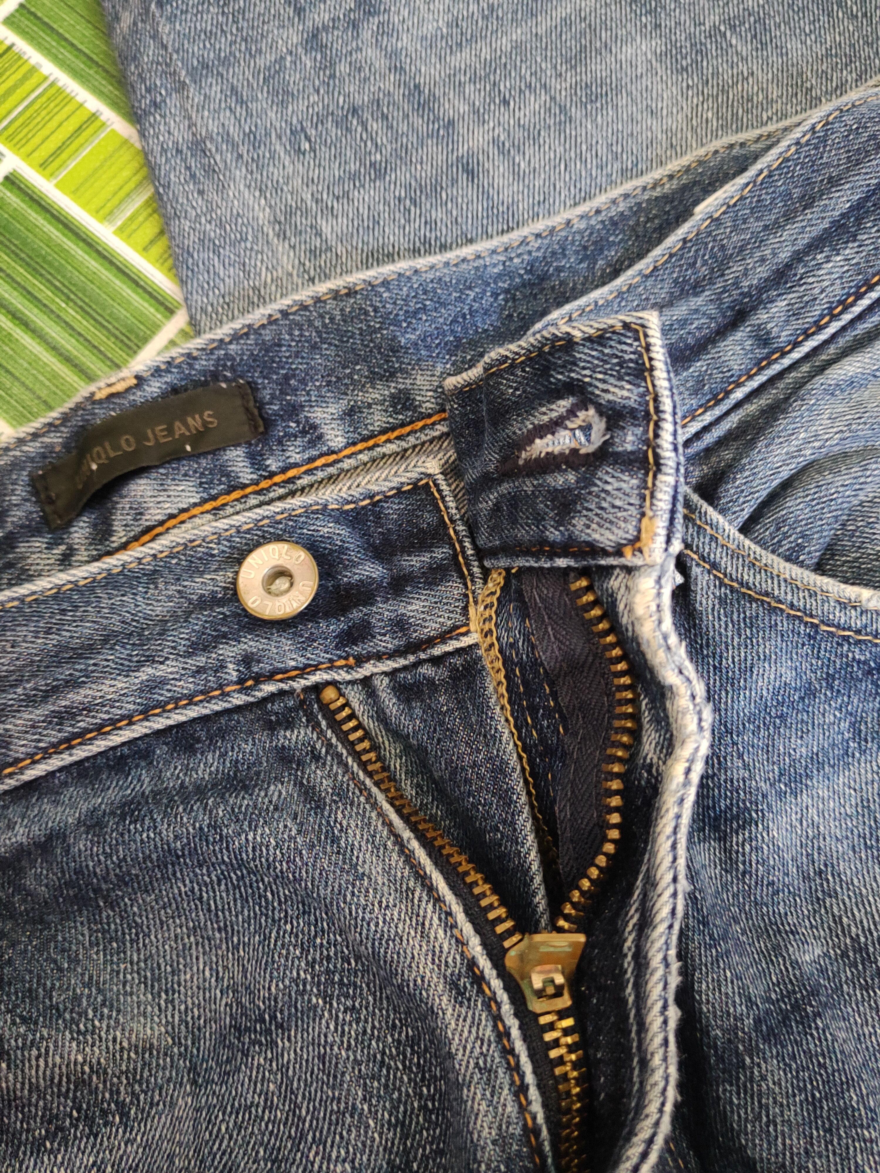 Japanese Brand Uniqlo vintage Dark Blue Faded jeans Denim #S1547 Size US 34 / EU 50 - 13 Thumbnail