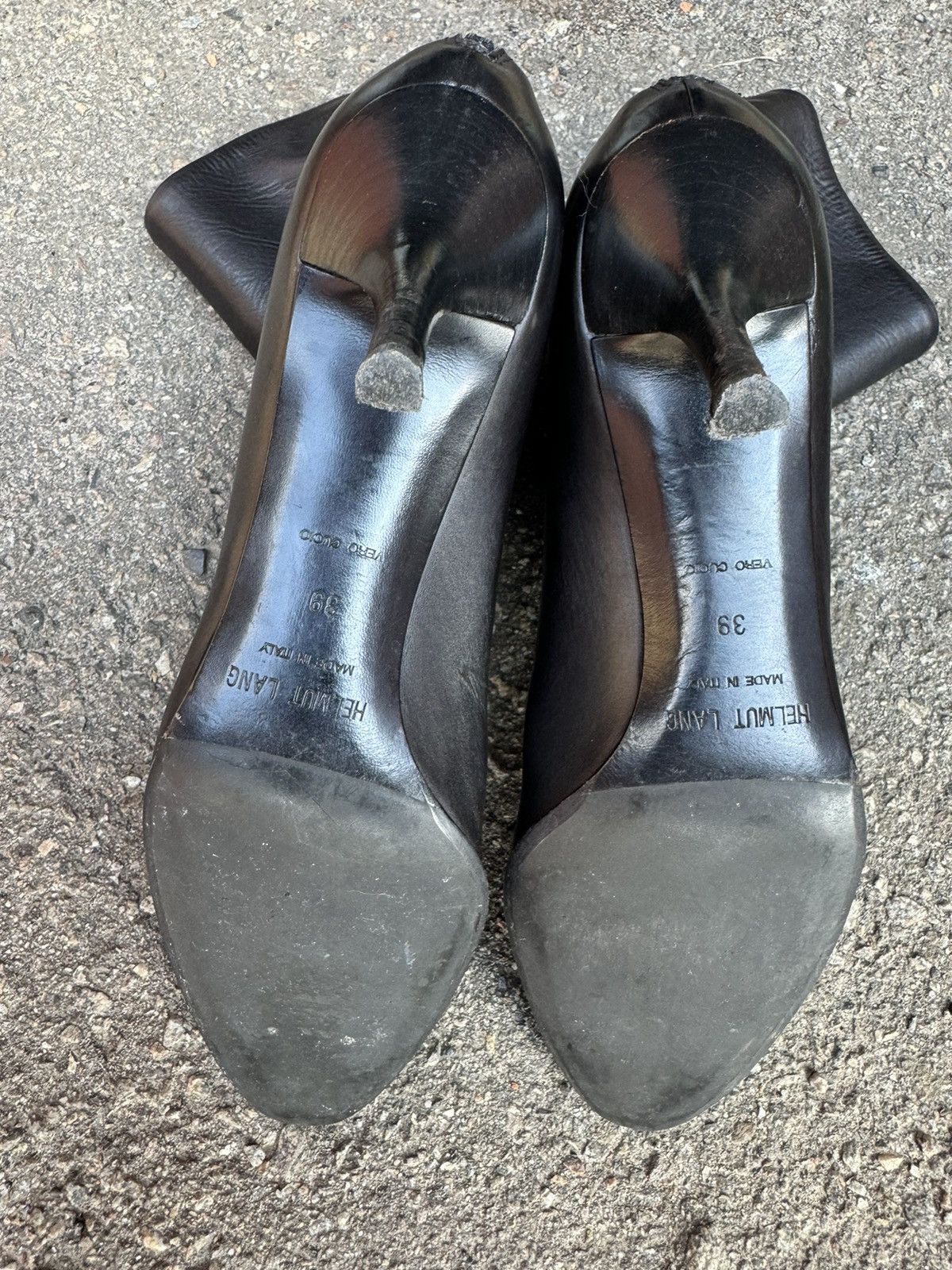 Helmut Lang Helmut Lang women leather high heel boots 39 size black Size US 9 / IT 39 - 9 Thumbnail