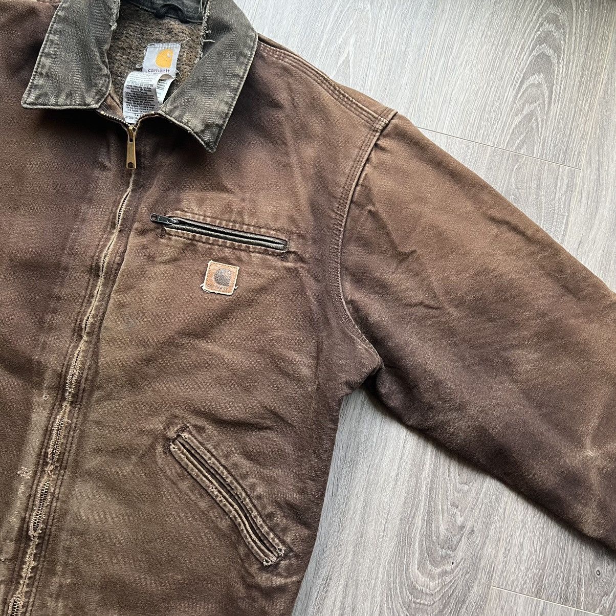 Carhartt Vintage Brown Carhartt Detroit Jacket J97 Size US L / EU 52-54 / 3 - 6 Thumbnail