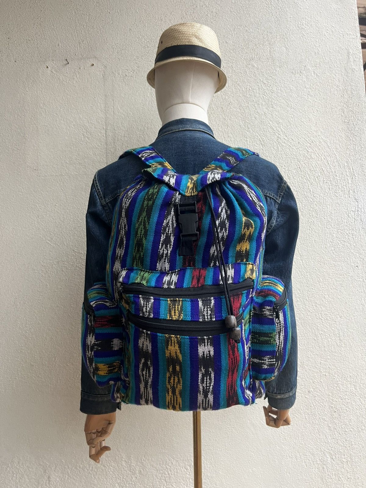 Vintage Vintage Guatemalan Multi Pocket Woven Backpack Bag Size ONE SIZE - 1 Thumbnail