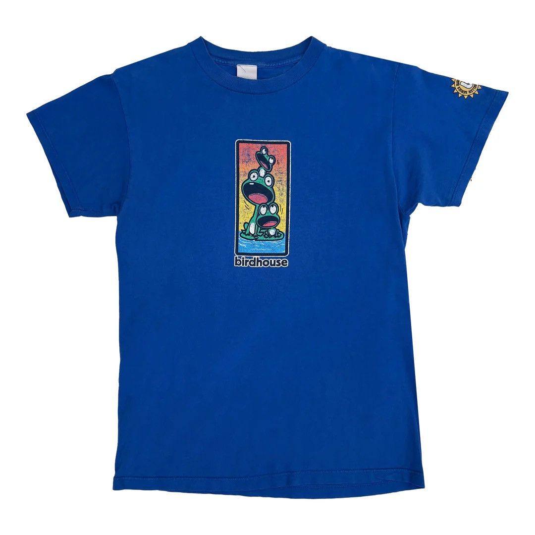 Vintage Birdhouse 1990 90s Vintage Willy Santos Frogs USA T-Shirt Size US M / EU 48-50 / 2 - 1 Thumbnail