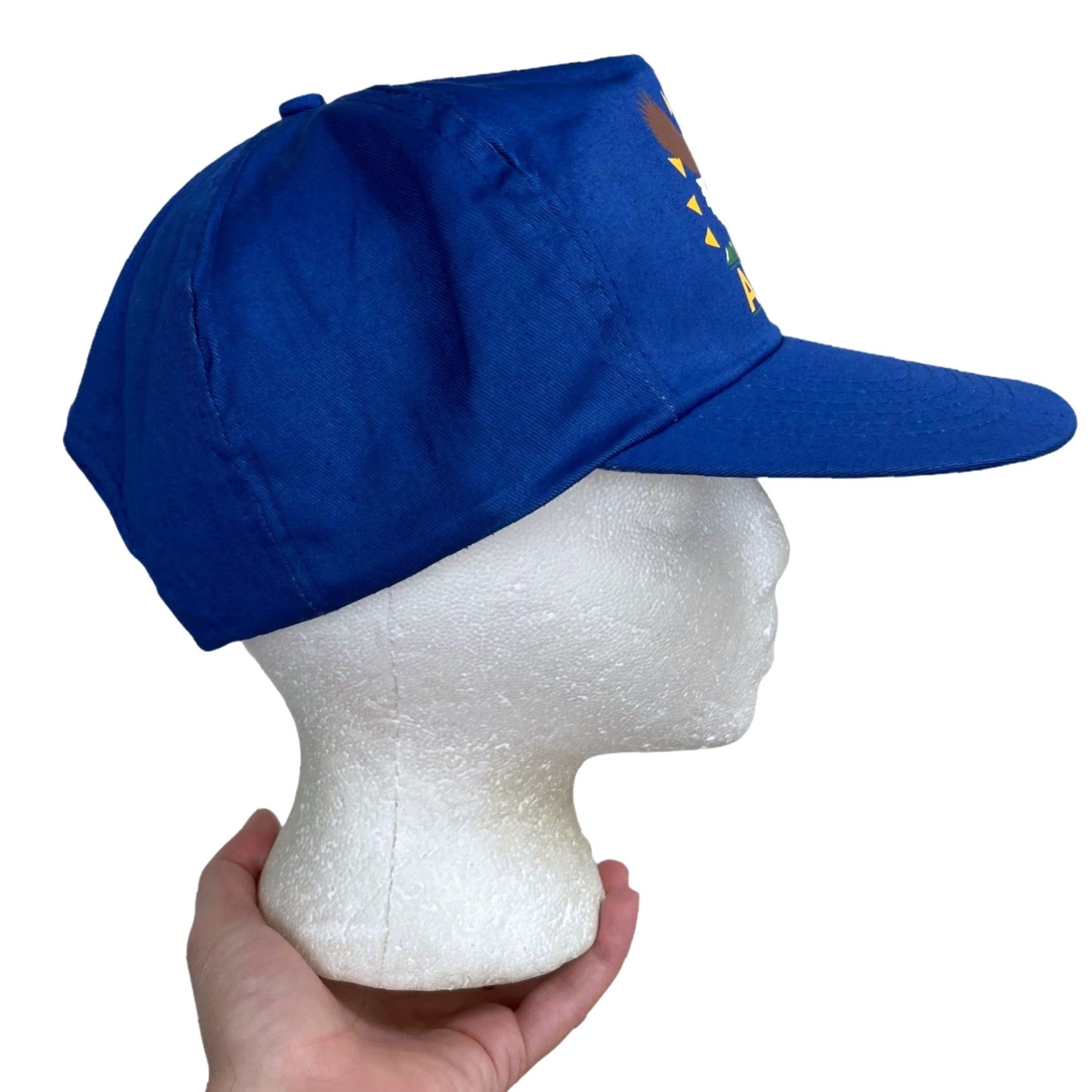 Vintage VINTAGE Alaska Snapback Hat Eagle Men Adjustable Blue Size ONE SIZE - 5 Thumbnail