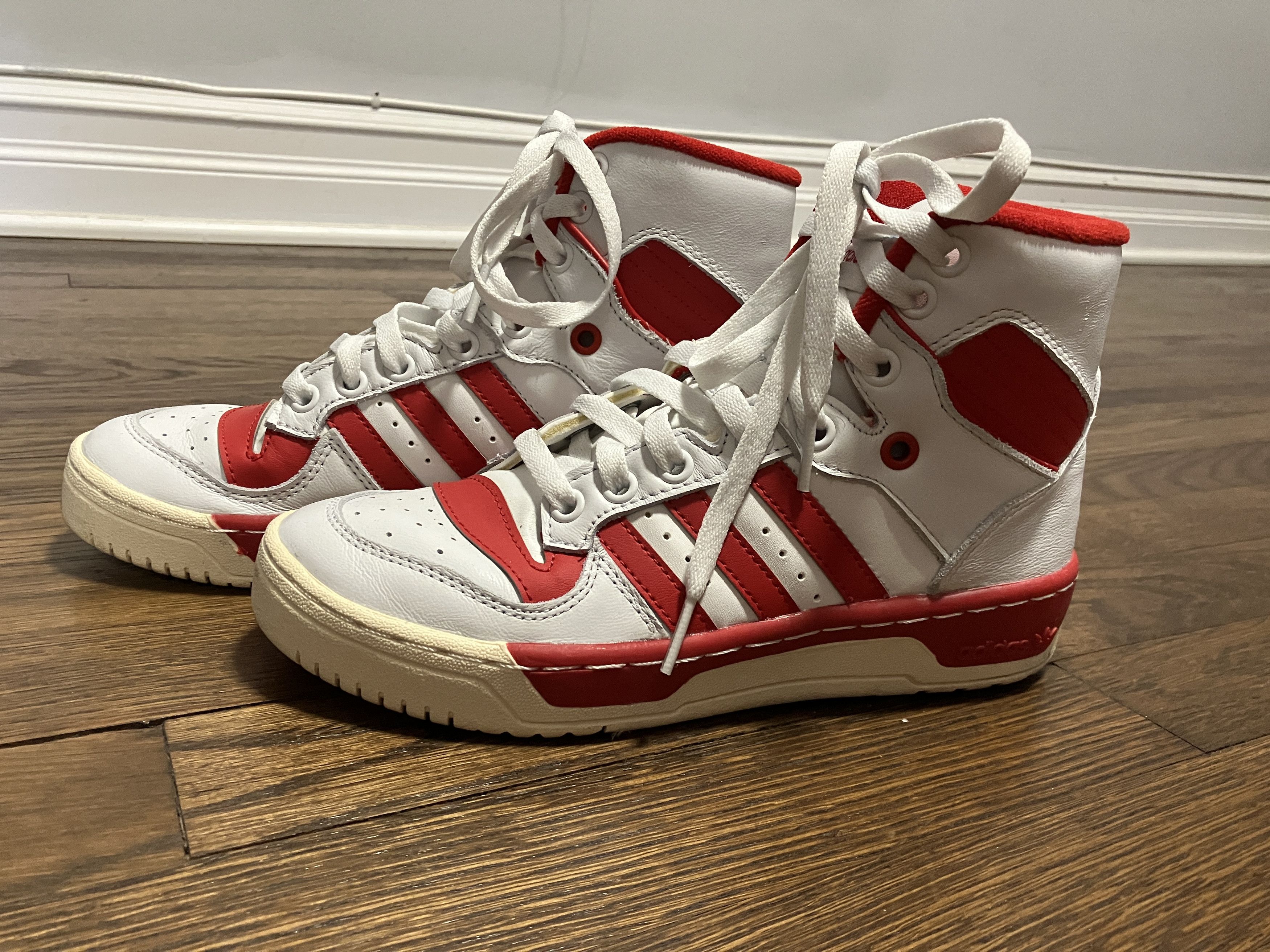 Adidas Adidas Rivalry High Tops "White Scarlet" GW2181 Women's 6 Size US 6 / IT 36 - 2 Thumbnail