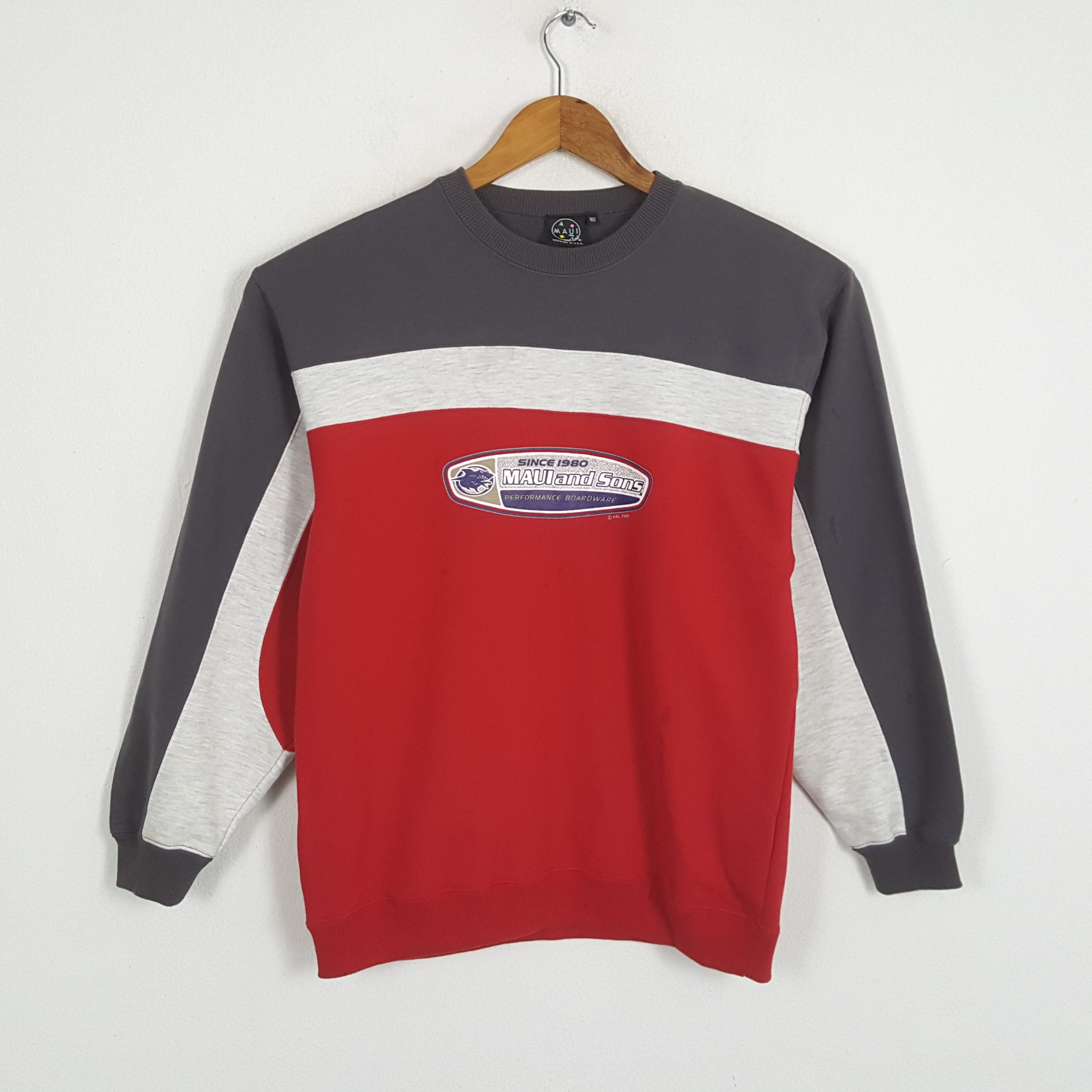 Maui and Sons × Vintage Vintage MAUI AND SONS Surfing Style Streetwear Sweatshirts Size US S / EU 44-46 / 1 - 1 Thumbnail