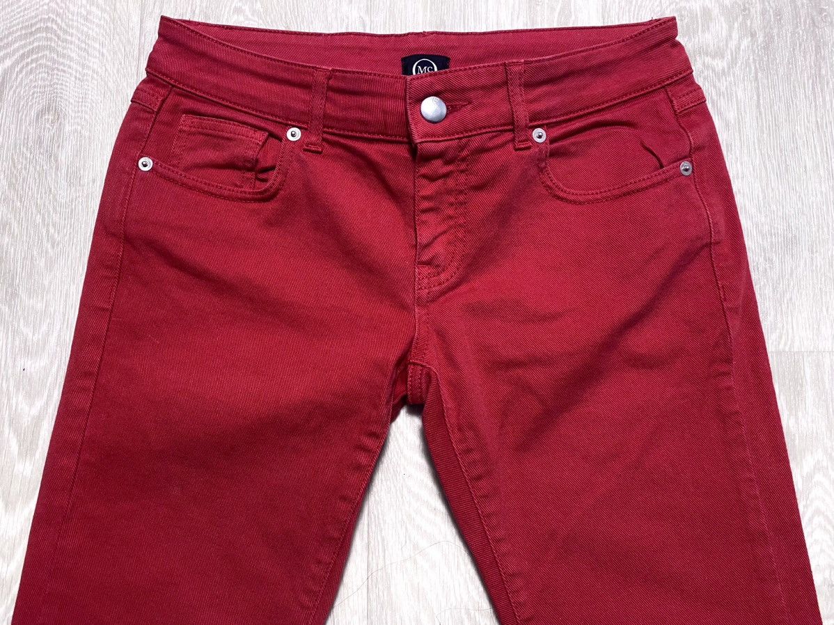 Alexander McQueen 2013 Alexander McQueen McQ Red Zip Slim Fit Jeans Denim Size 26" / US 2 / IT 38 - 12 Thumbnail