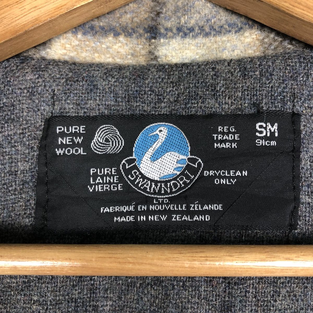 Japanese Brand 🔥Vintage 80s Chore Wool Jacket Swanndr1 Made in New Zealand Size US M / EU 48-50 / 2 - 19 Thumbnail