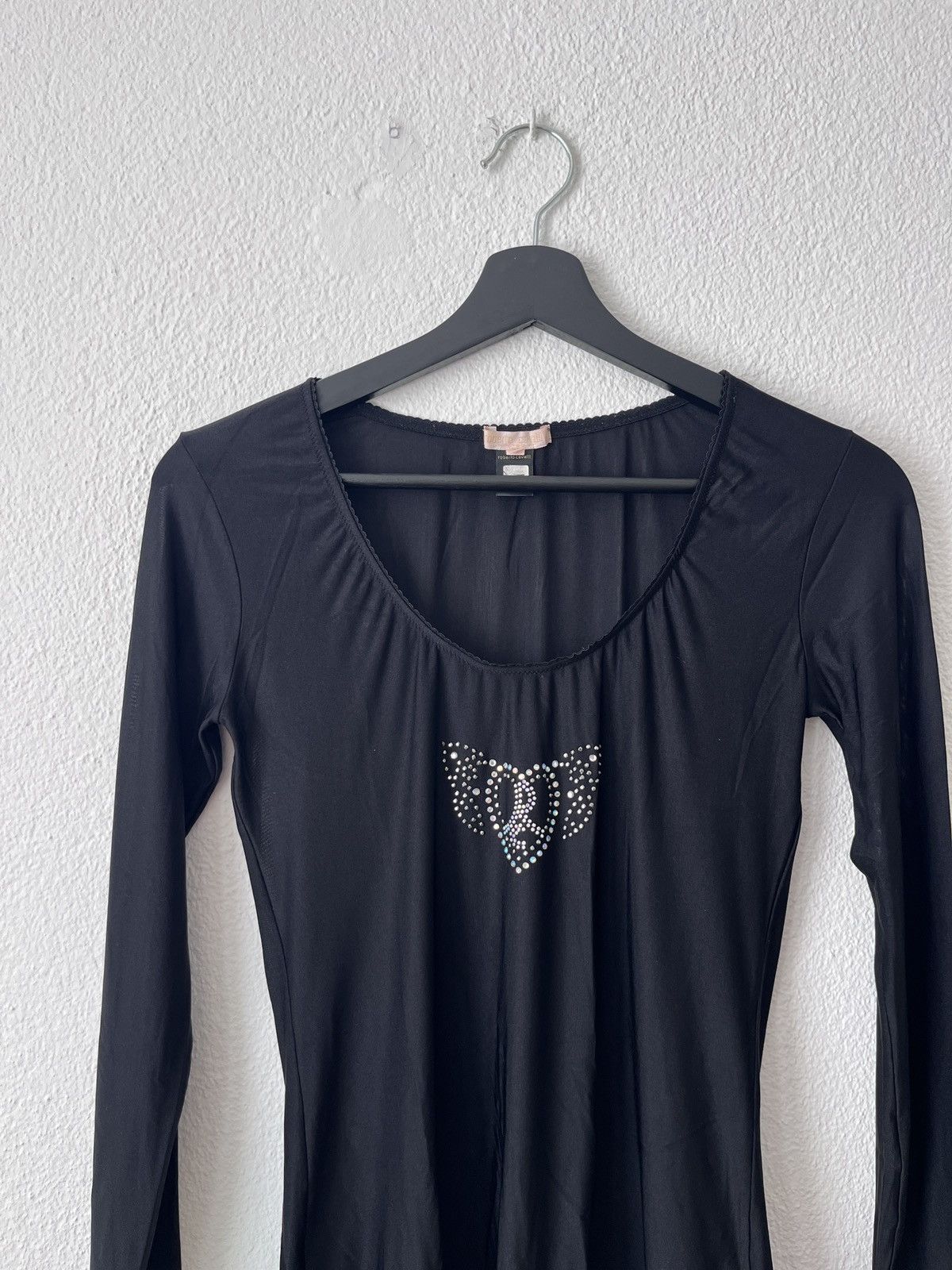 Roberto Cavalli Roberto Cavalli semi sheer top with rhinestones M Size M / US 6-8 / IT 42-44 - 3 Thumbnail
