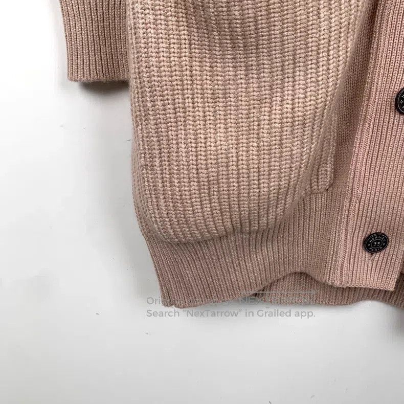 Hermes Hermes Pink cashmere V-neck long-sleeve knit cardigan Size XS / US 0-2 / IT 36-38 - 4 Thumbnail