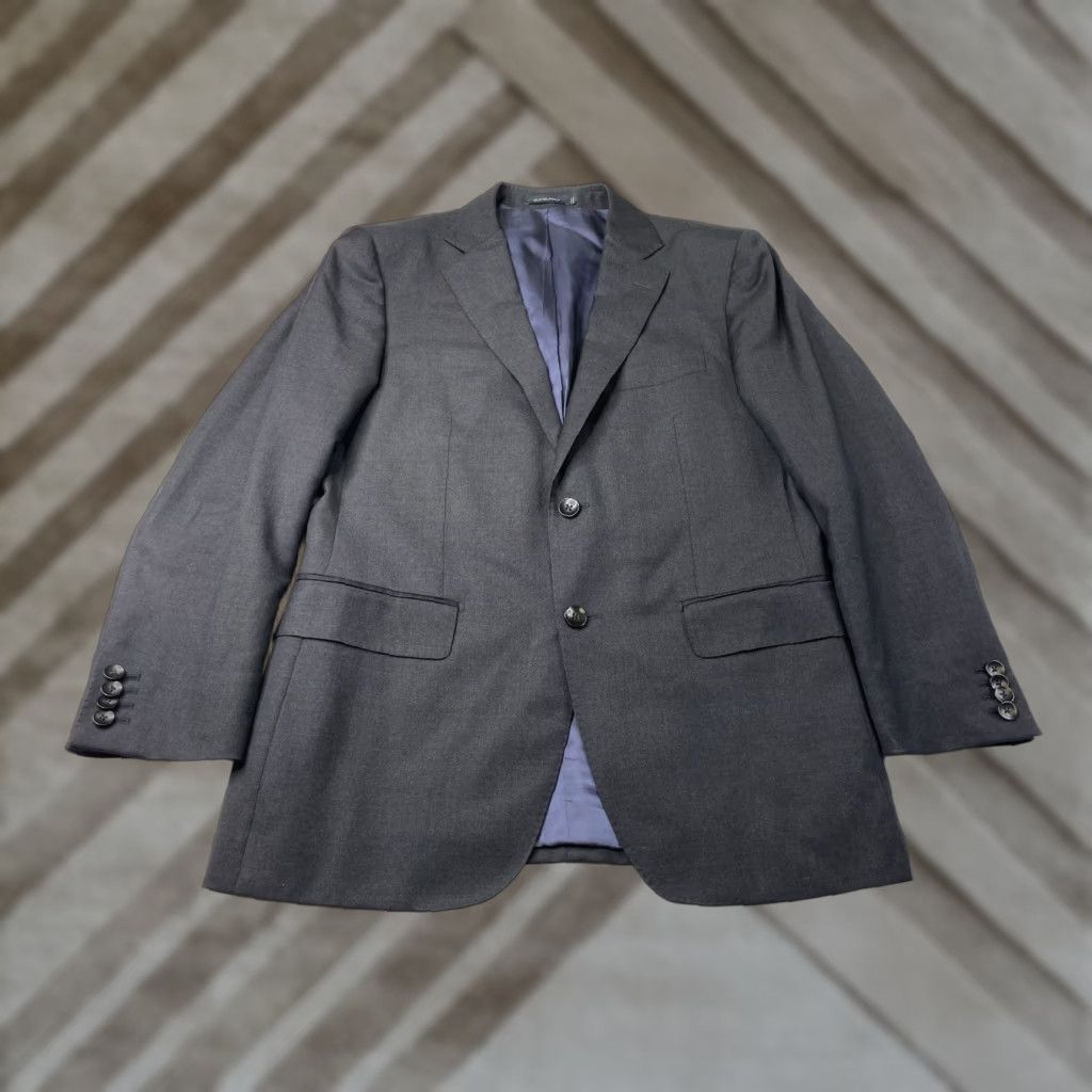 Suitsupply Suitsupply Suit Napoli Blazer Jacket Brescia Pants Wool Gray Mens 38R (2 Piece) Suitsupply Shirt Notch Lapel Double-Vented Two-Button Size 38R - 1 Thumbnail