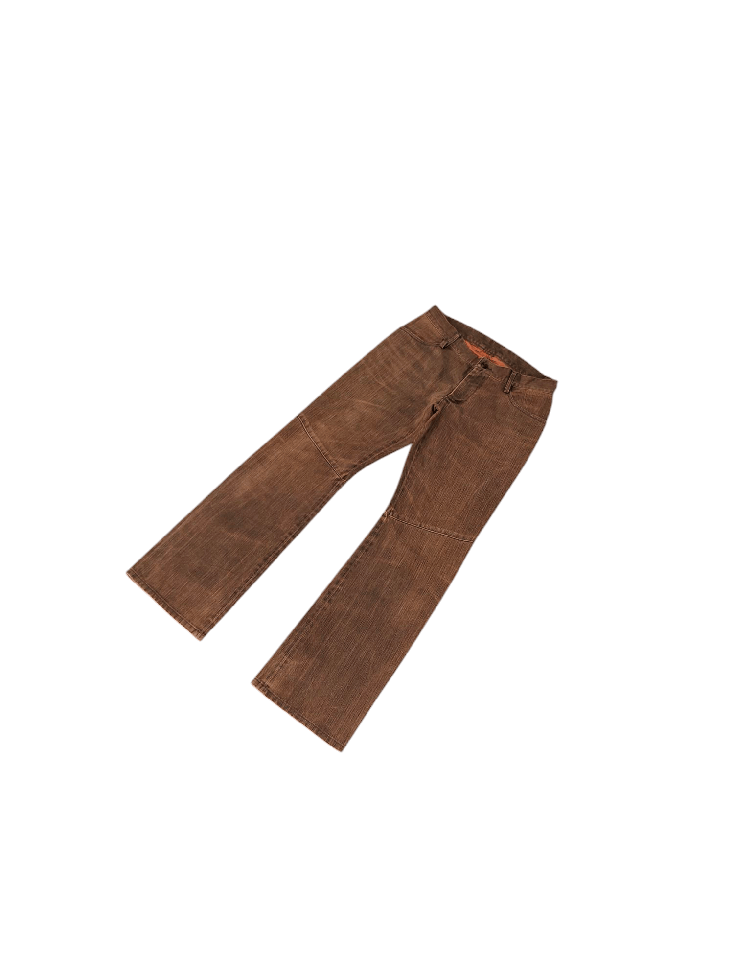 If Six Was Nine Flare Jeans Hodinova Japan Brown Orange Denim Bootcut Lgb Size US 30 / EU 46 - 2 Thumbnail