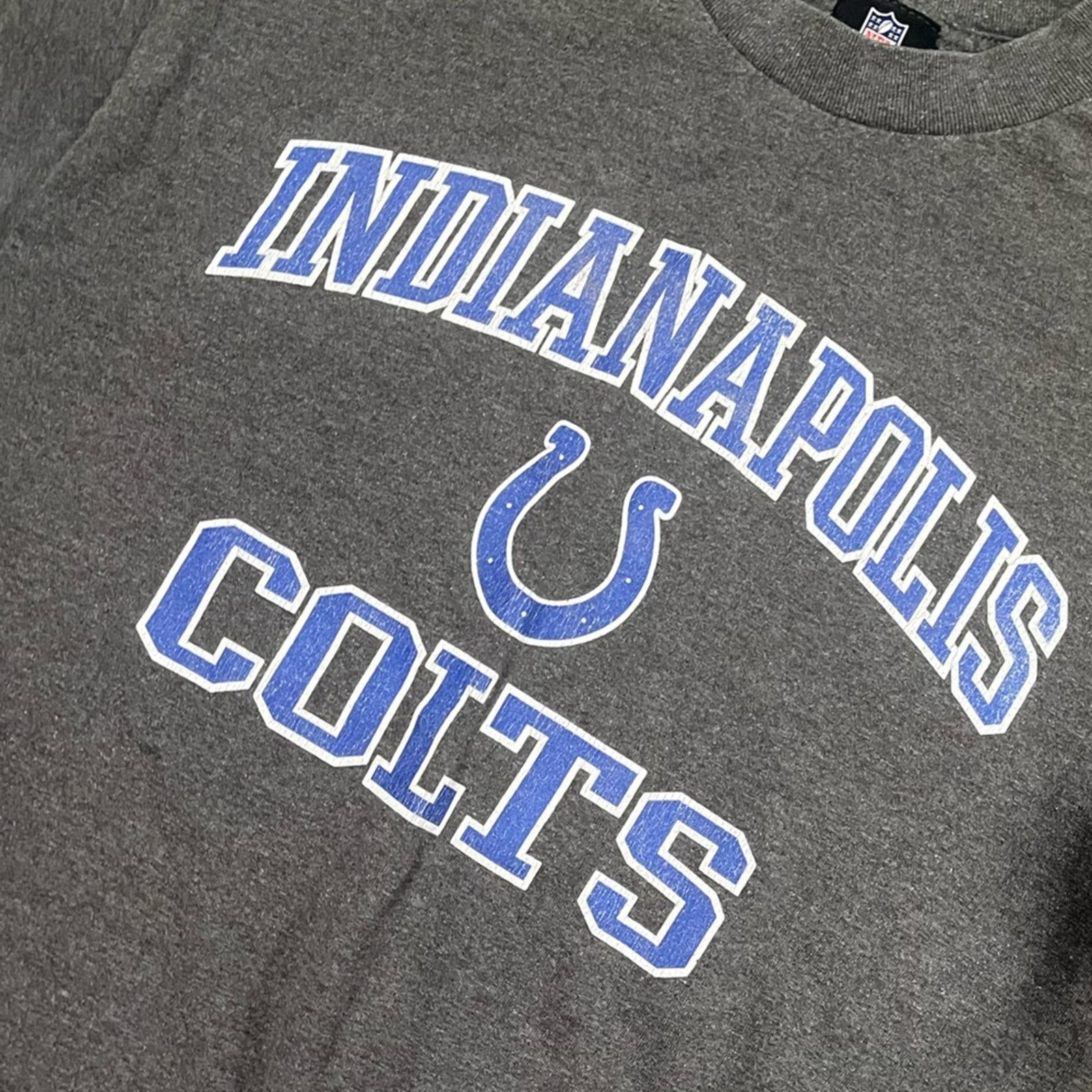 Vintage NFL x Team Apparel T-Shirt Indianapolis Colts Gray Size M Size M / US 6-8 / IT 42-44 - 3 Thumbnail