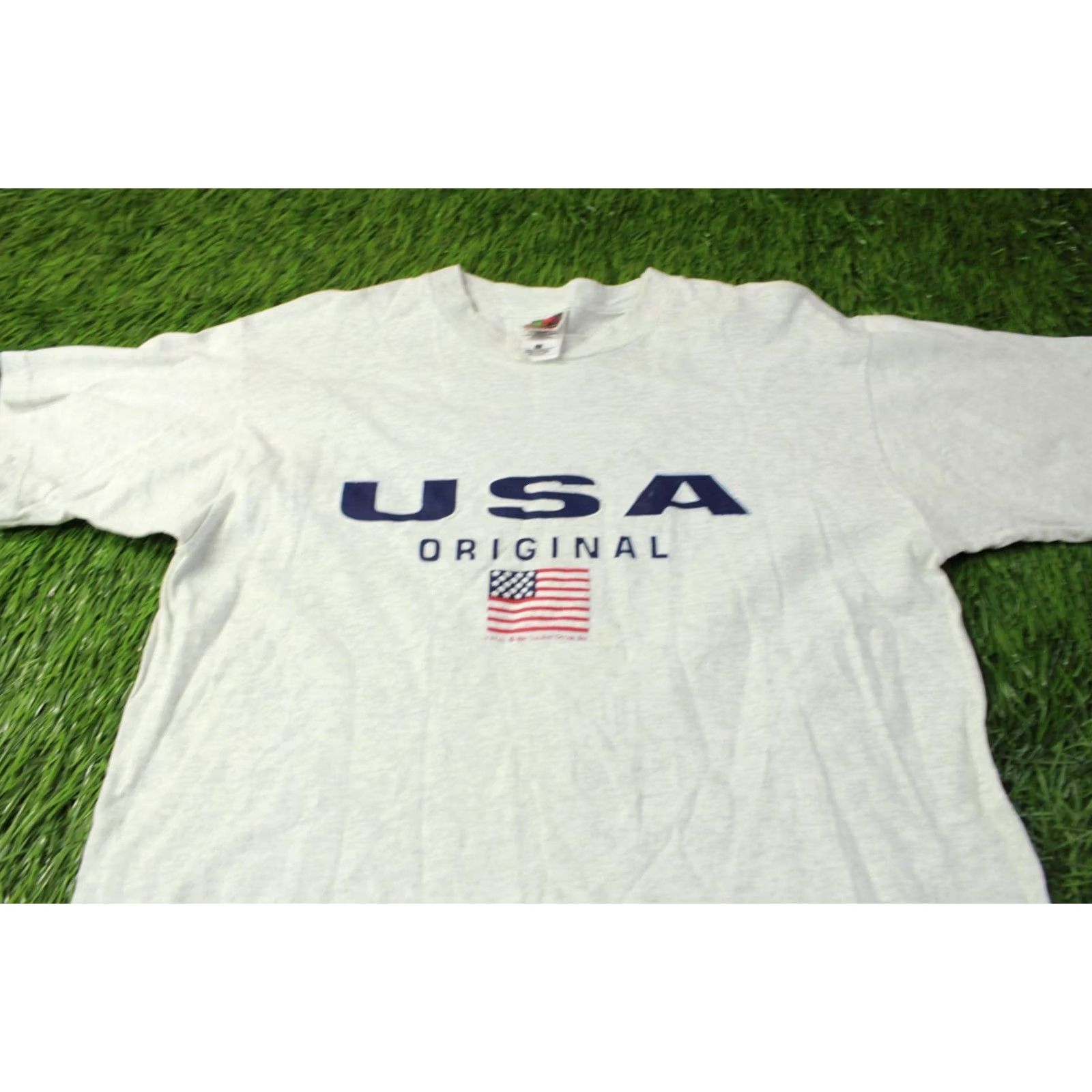 Fruit Of The Loom USA ORIGINAL VINTAGE SHIRT Men L Gray 1999 1990s Fruit of the Loom Size US L / EU 52-54 / 3 - 2 Thumbnail