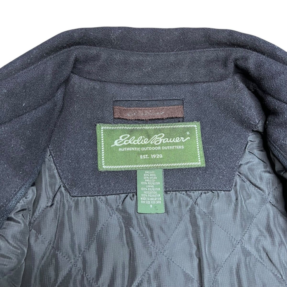 Eddie Bauer Eddie Bauer Wool Navy Blue Mackinaw Button Closure Jacket Size US S / EU 44-46 / 1 - 3 Thumbnail