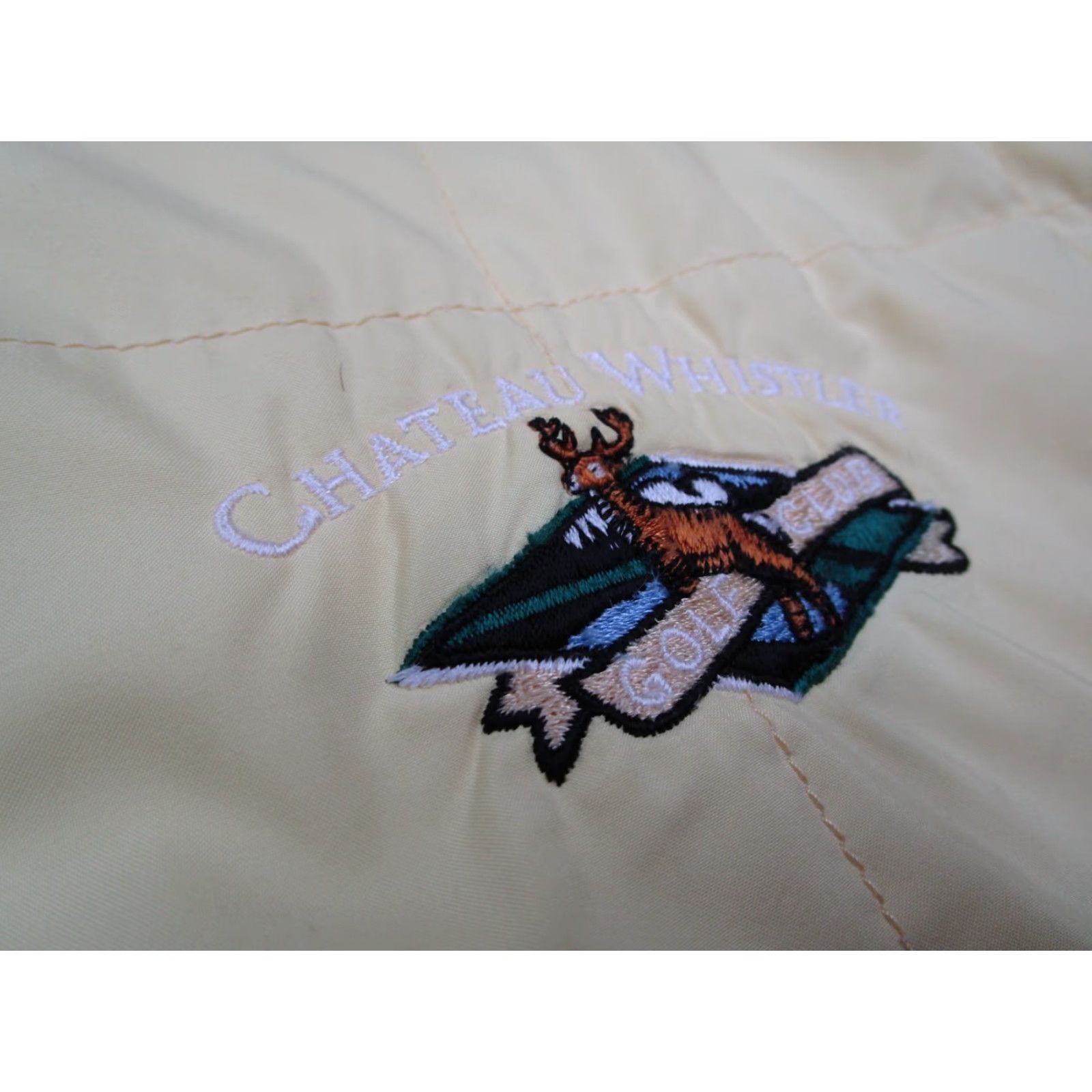 Whistles VINTAGE Sunice Vest Women XL Yellow Reversible Full Zip Puffer Jacket 90s Outdoor Whistler Golf Club Embroidered Womens XL Size XL / US 12-14 / IT 48-50 - 4 Thumbnail