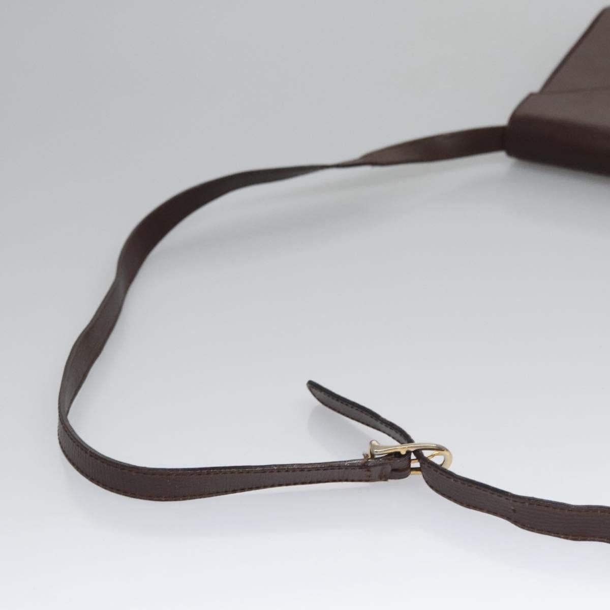 Celine CELINE Circle Shoulder Bag Leather Brown Gold Size ONE SIZE - 7 Thumbnail