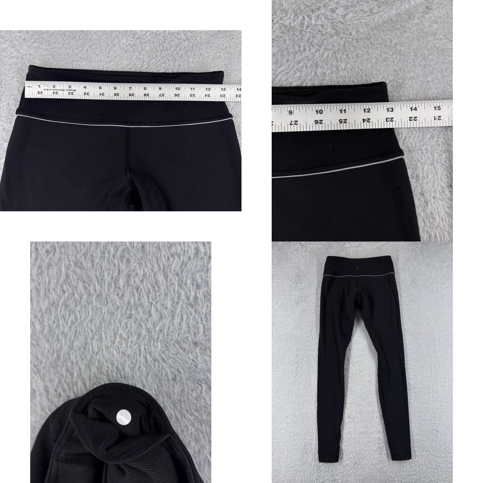 Lululemon Lululemon Wunder Under Pant Womens 6 Black 31" Inseam Yoga Activewear Pants Pockets Zip Pocket Nylon Blended Fabric Read Size 28" / US 6 / IT 42 - 8 Thumbnail