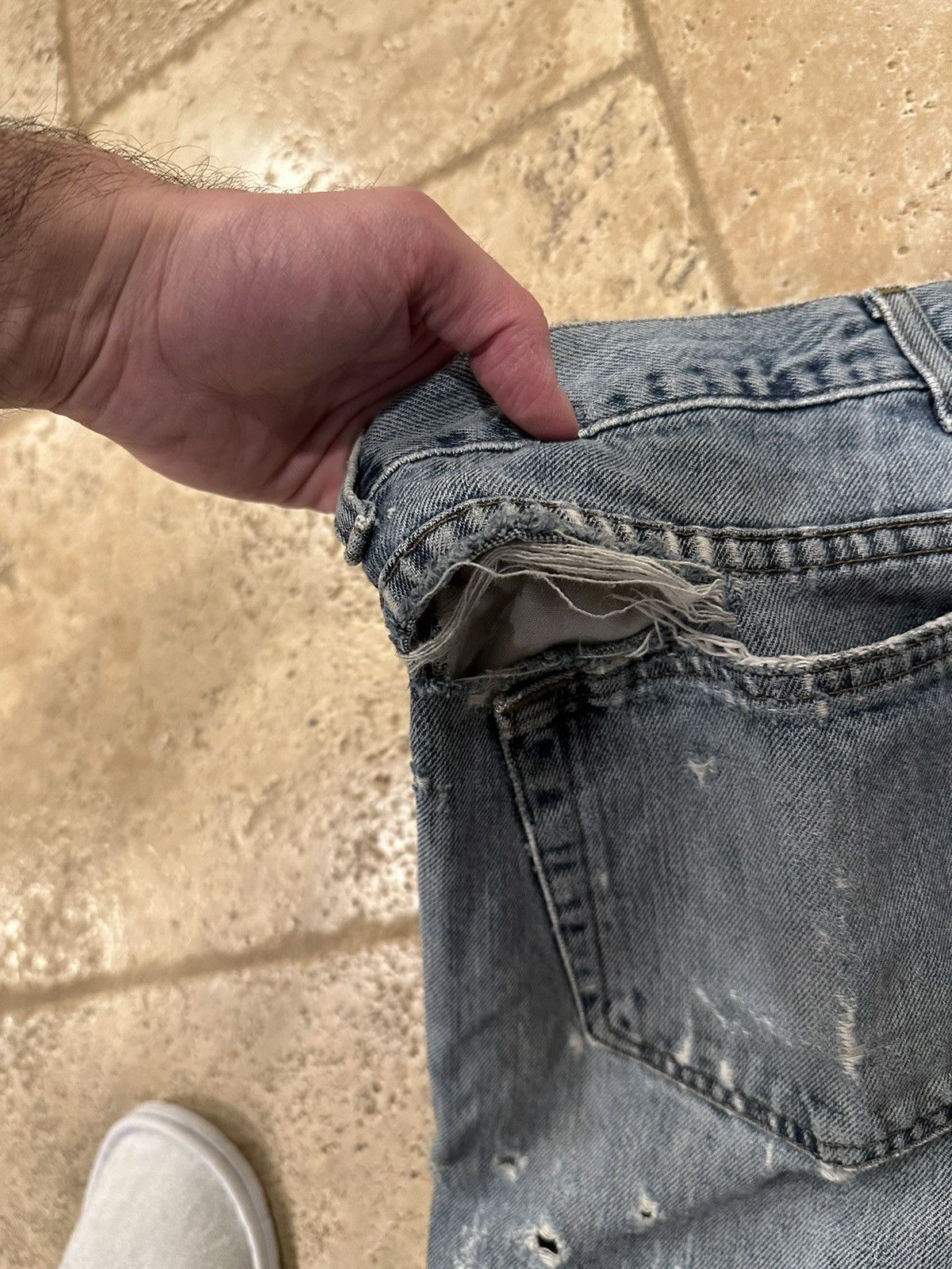 Arizona Jean Co. × Vintage Vintage Arizona Jean Company Jean Denim Painter Shorts Size US 34 / EU 50 - 9 Thumbnail