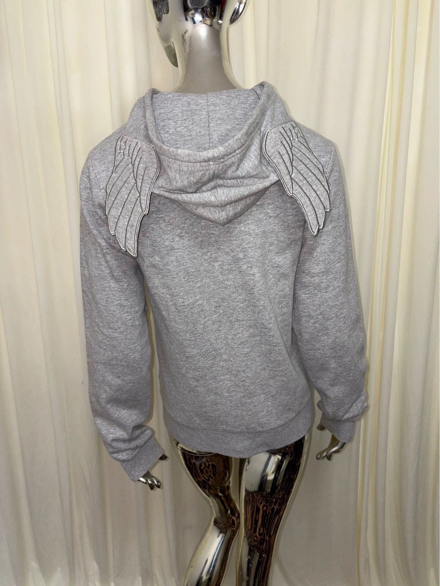 Adidas Jeremy Scott x Adidas Wings Gray Zip-Up Hoodie Size XS / US 0-2 / IT 36-38 - 1 Thumbnail
