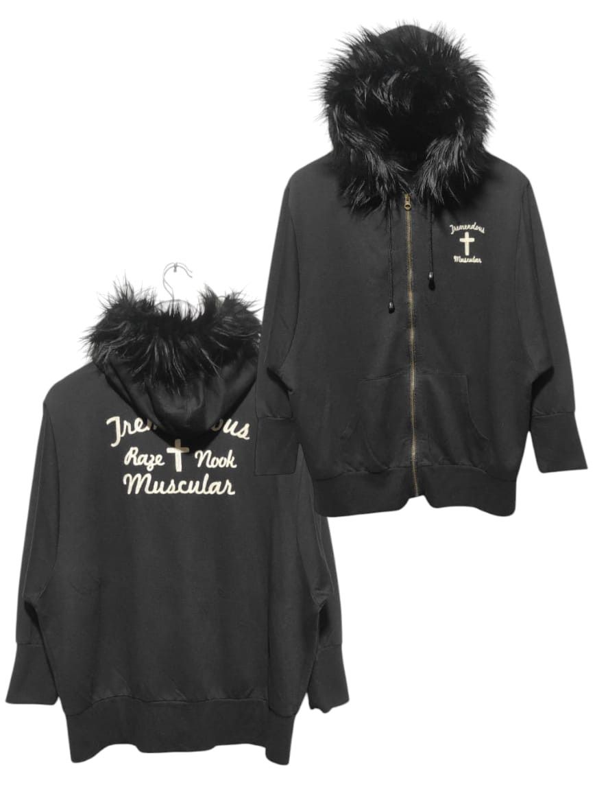 Japanese Brand Galyge Zip Fur Hoodie i6w9 LGB style Size L / US 10 / IT 46 - 2 Thumbnail