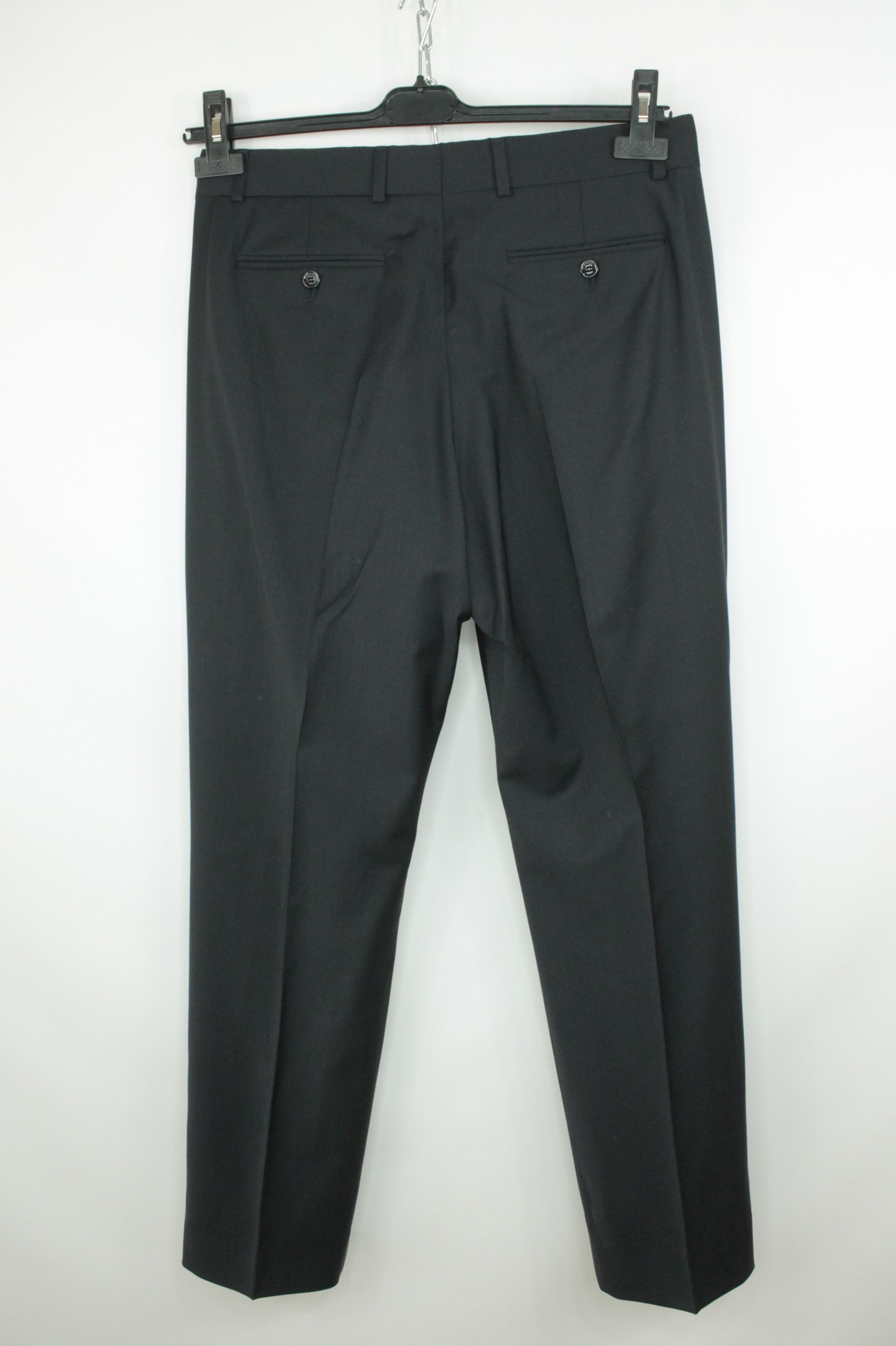 De Fursac Fursac Paris Navy Wool Slim Fit Formal Suit Men's Size 38R - 17 Thumbnail