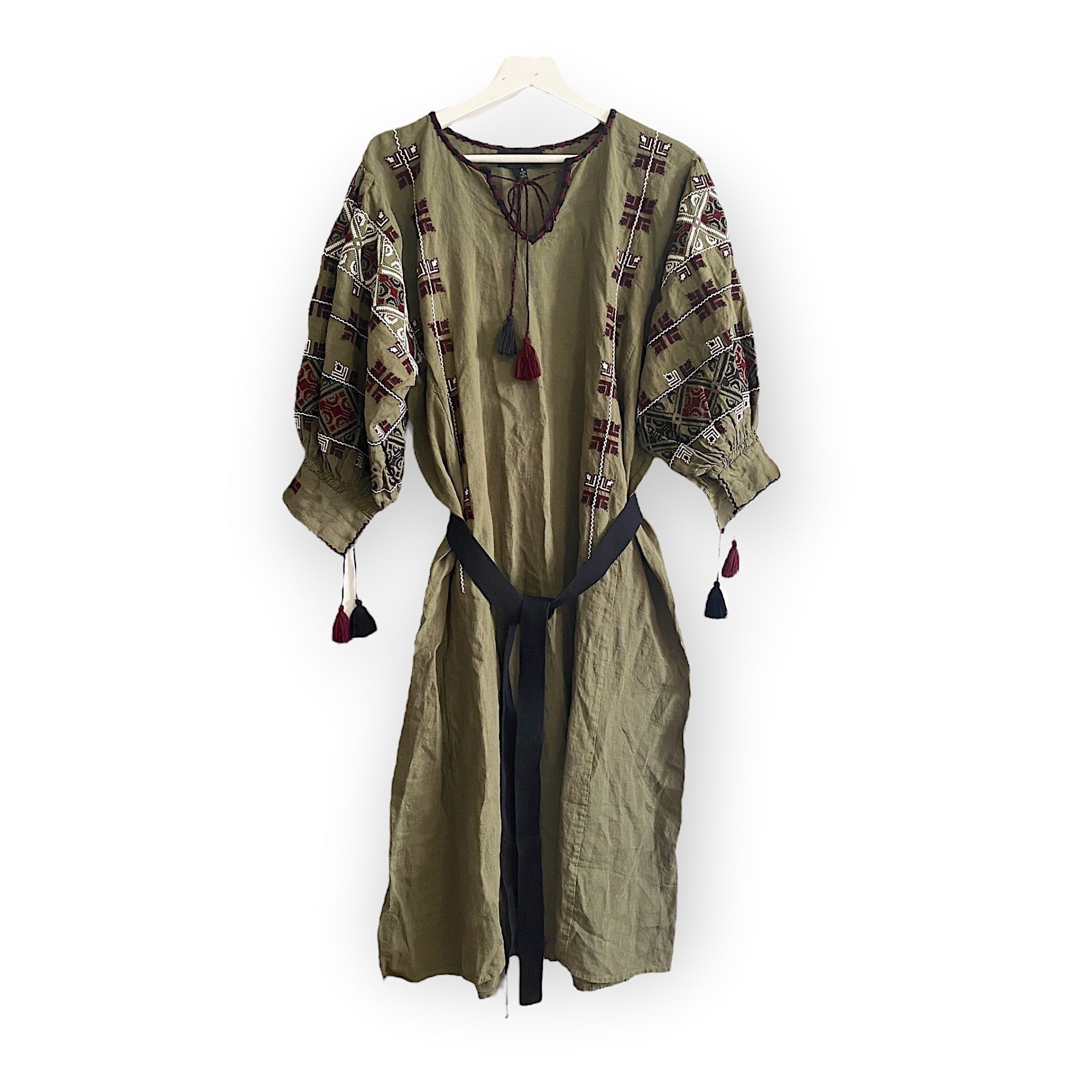 Nili Lotan Nili Lotan Valencia Dress, Army Green, Size S, New with tag Size S / US 4 / IT 40 - 1 Thumbnail