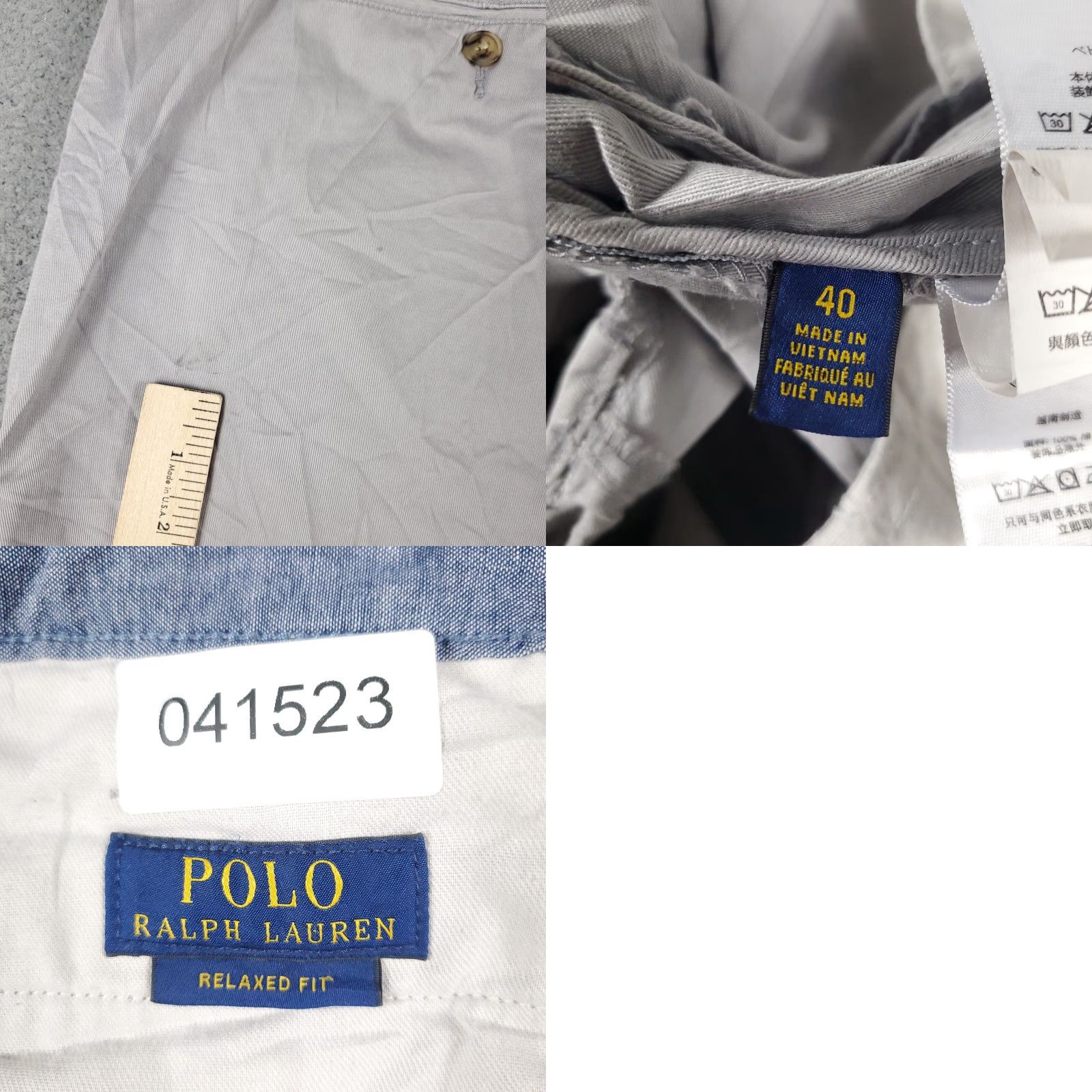 Ralph Lauren VINTAGE Ralph Lauren Shorts Men Size 40 Gray Casual Flat Front Chino Size US 40 / EU 56 - 8 Thumbnail